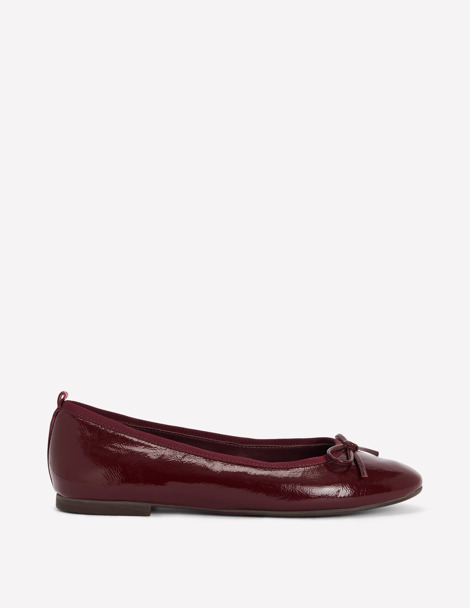 Patti Ballerinas mit runder Zehenpartie-Oxblood-1