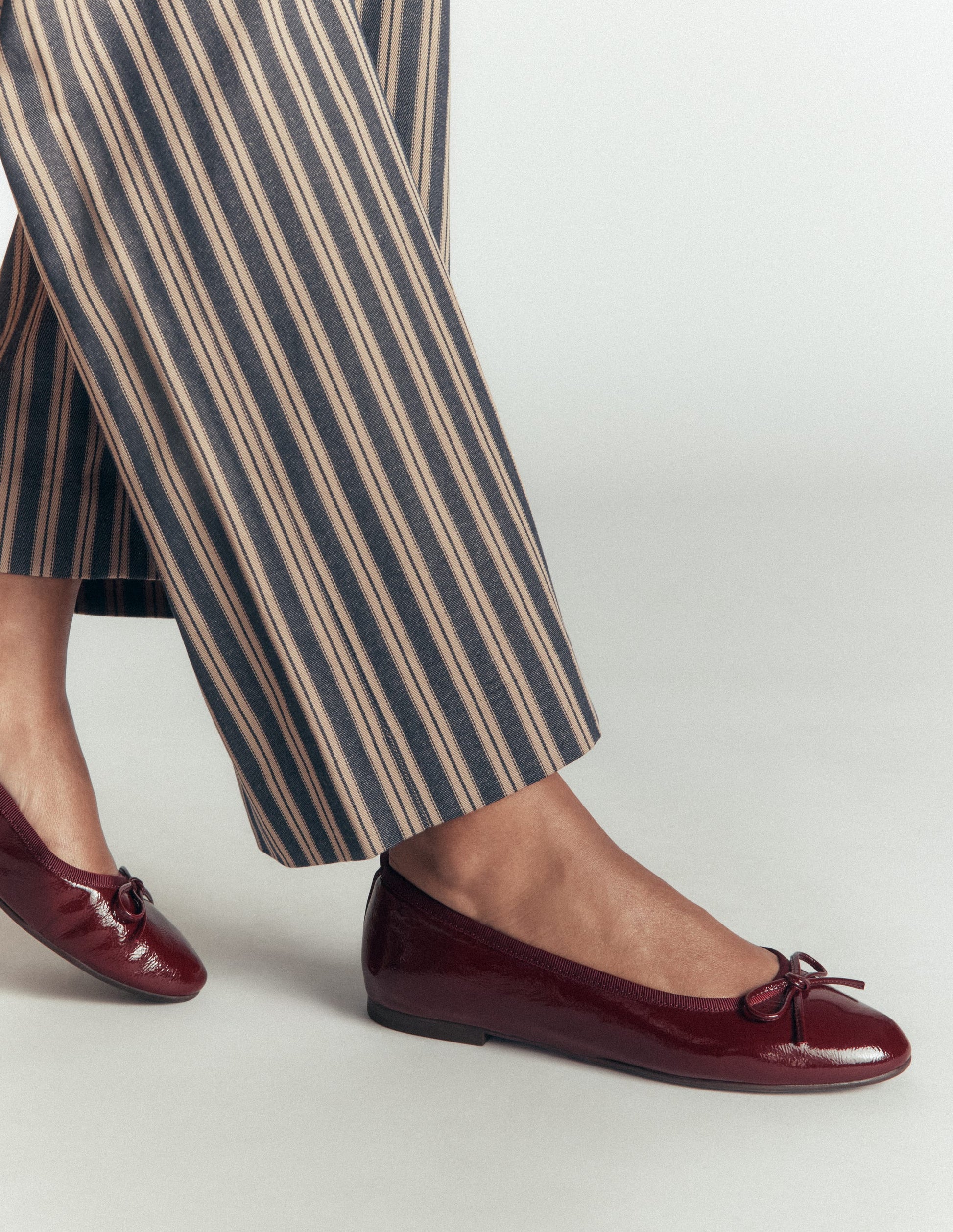 Patti Ballerinas mit runder Zehenpartie-Oxblood-2