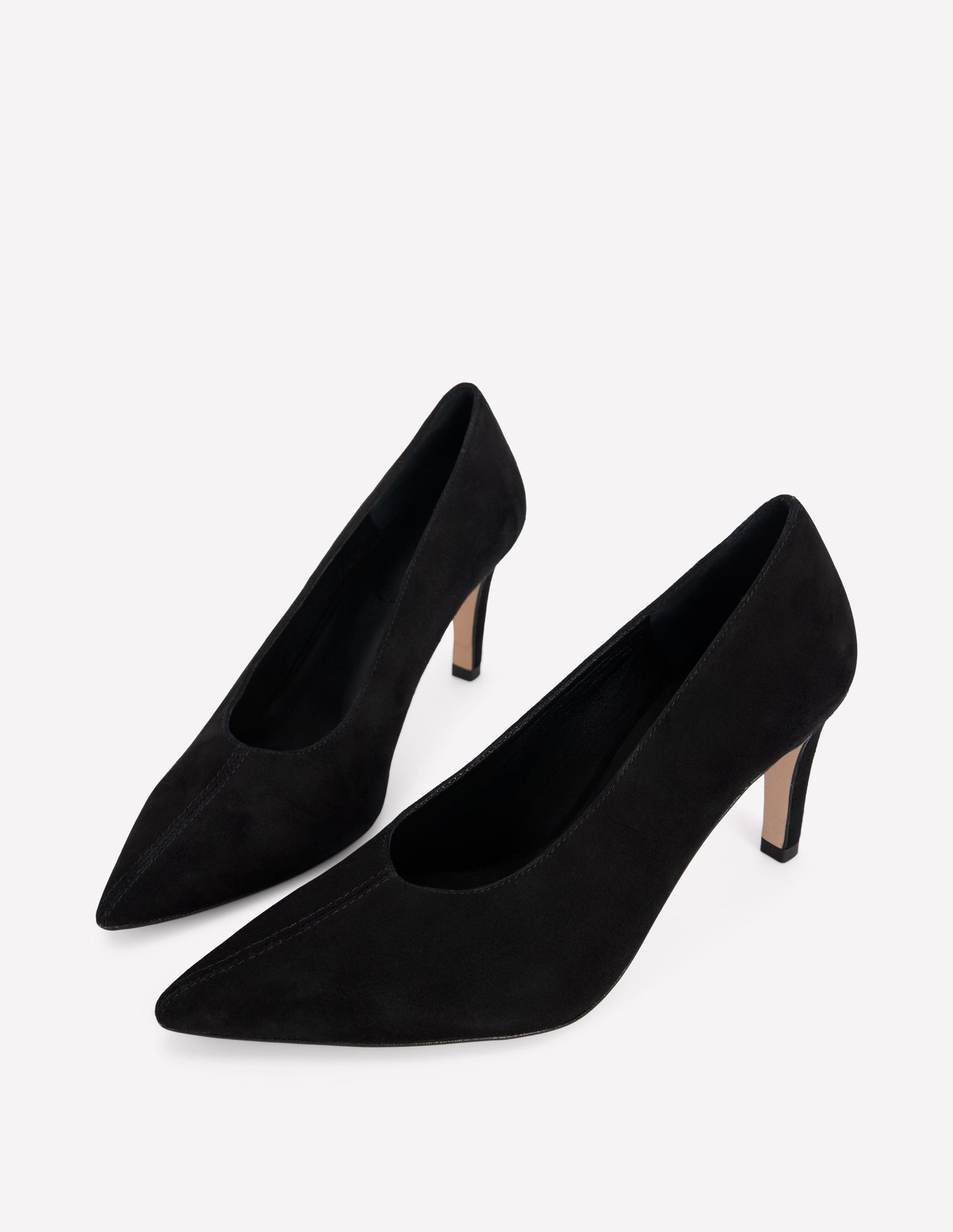 Pumps mit spitzer Zehenpartie-Schwarz-4