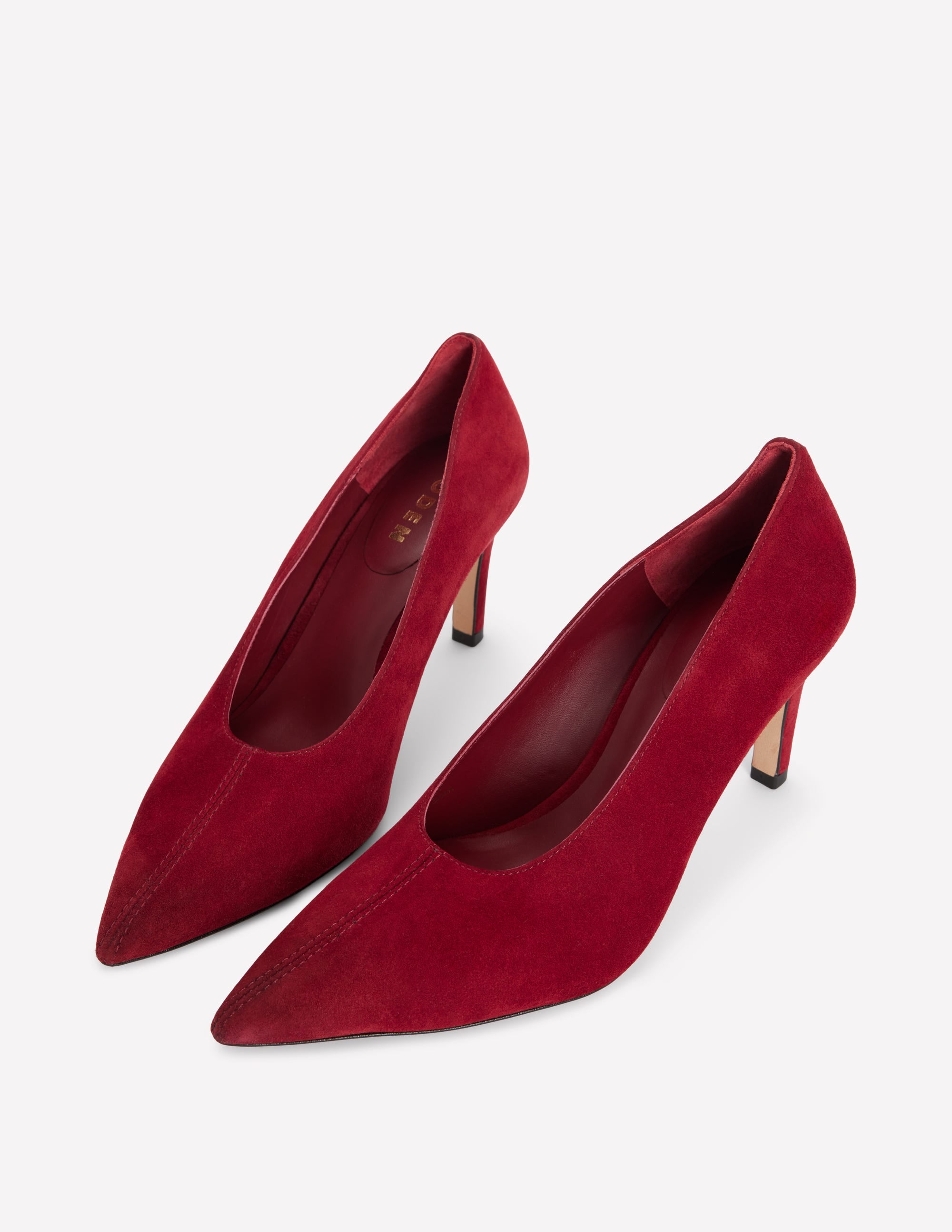 Pumps mit spitzer Zehenpartie-Oxblood - Image 4