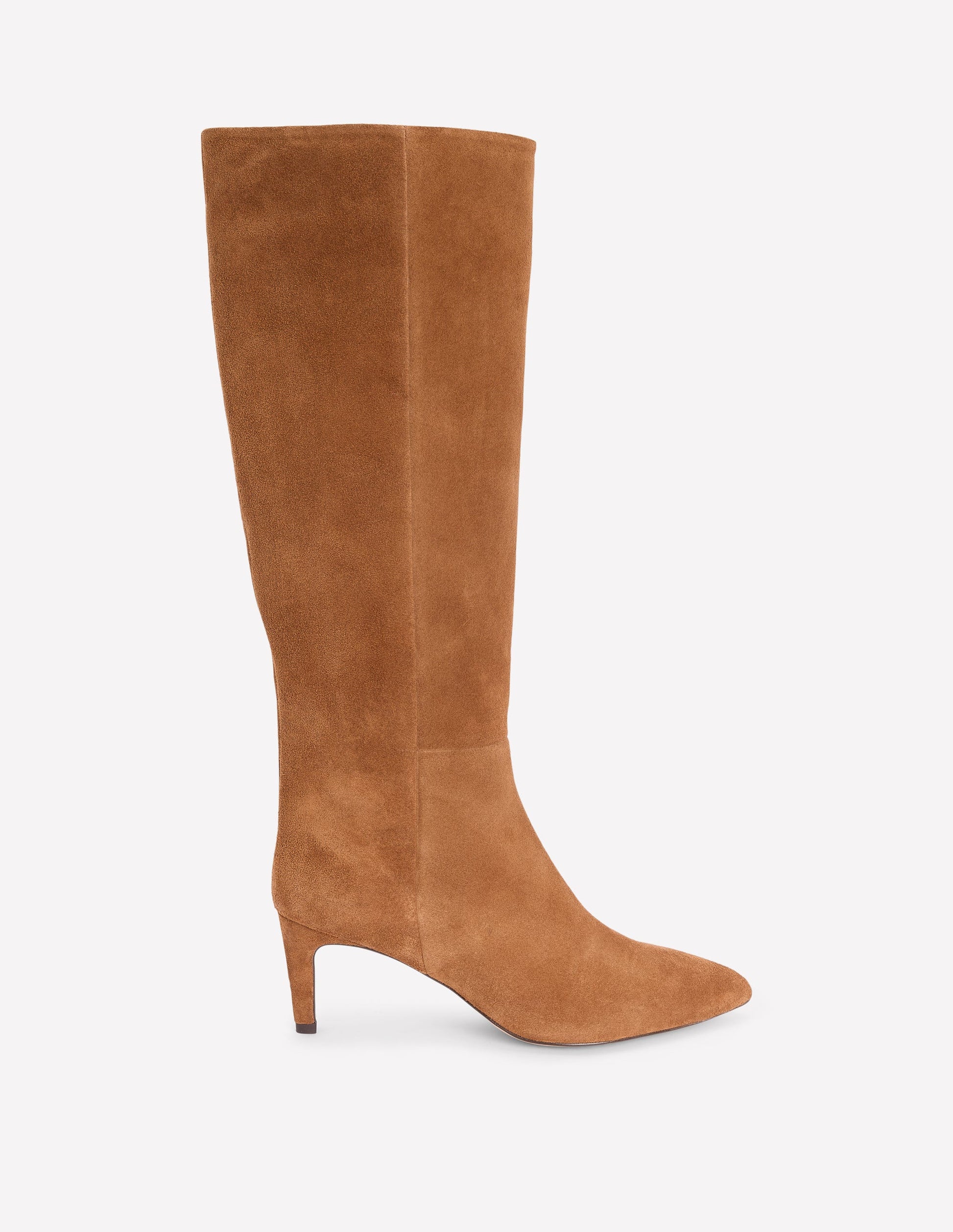 Stiefel mit geradem Schaft und Absatz-Goldbraun-1