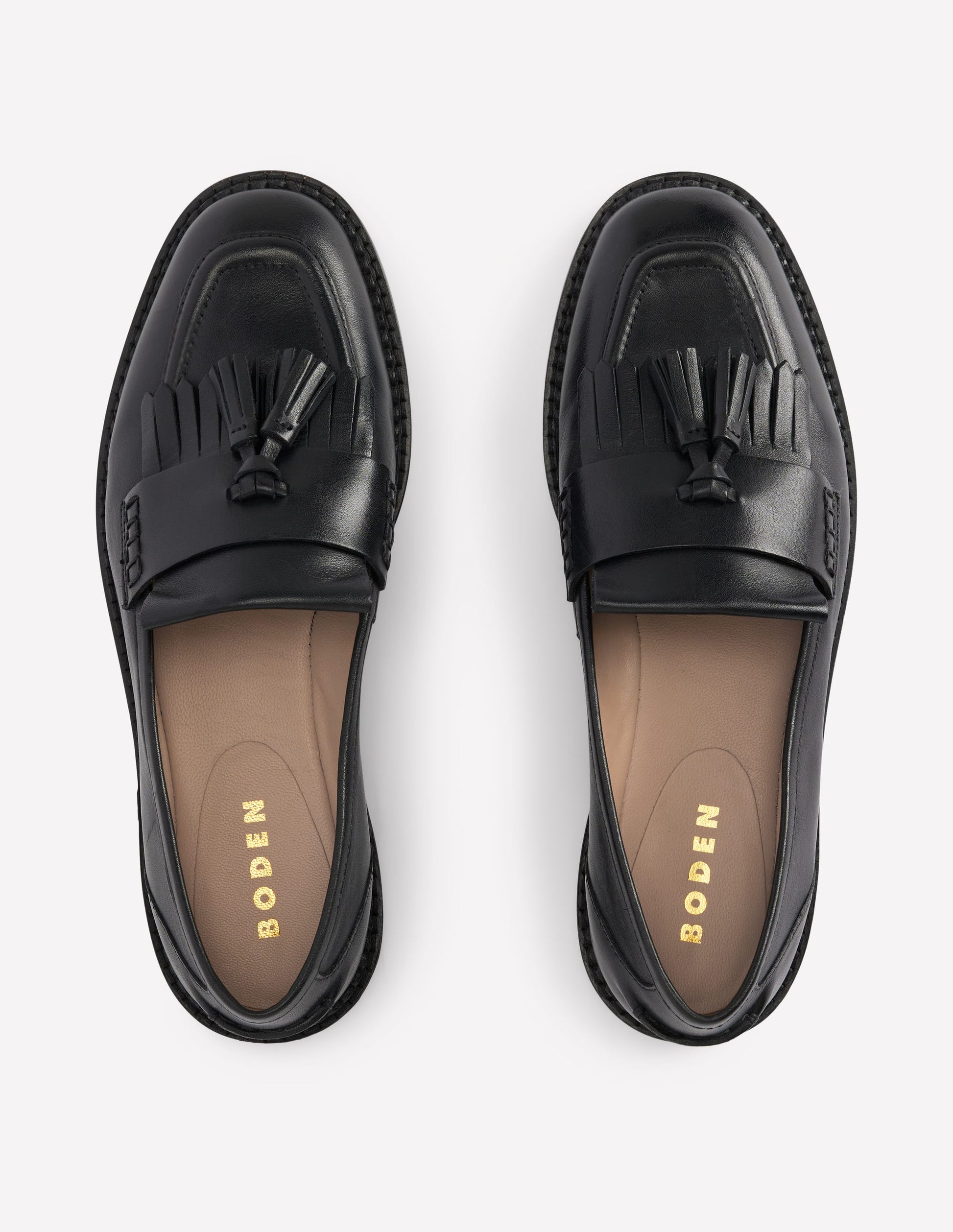 Nya Flache Ghillie-Loafer-Schwarz-5
