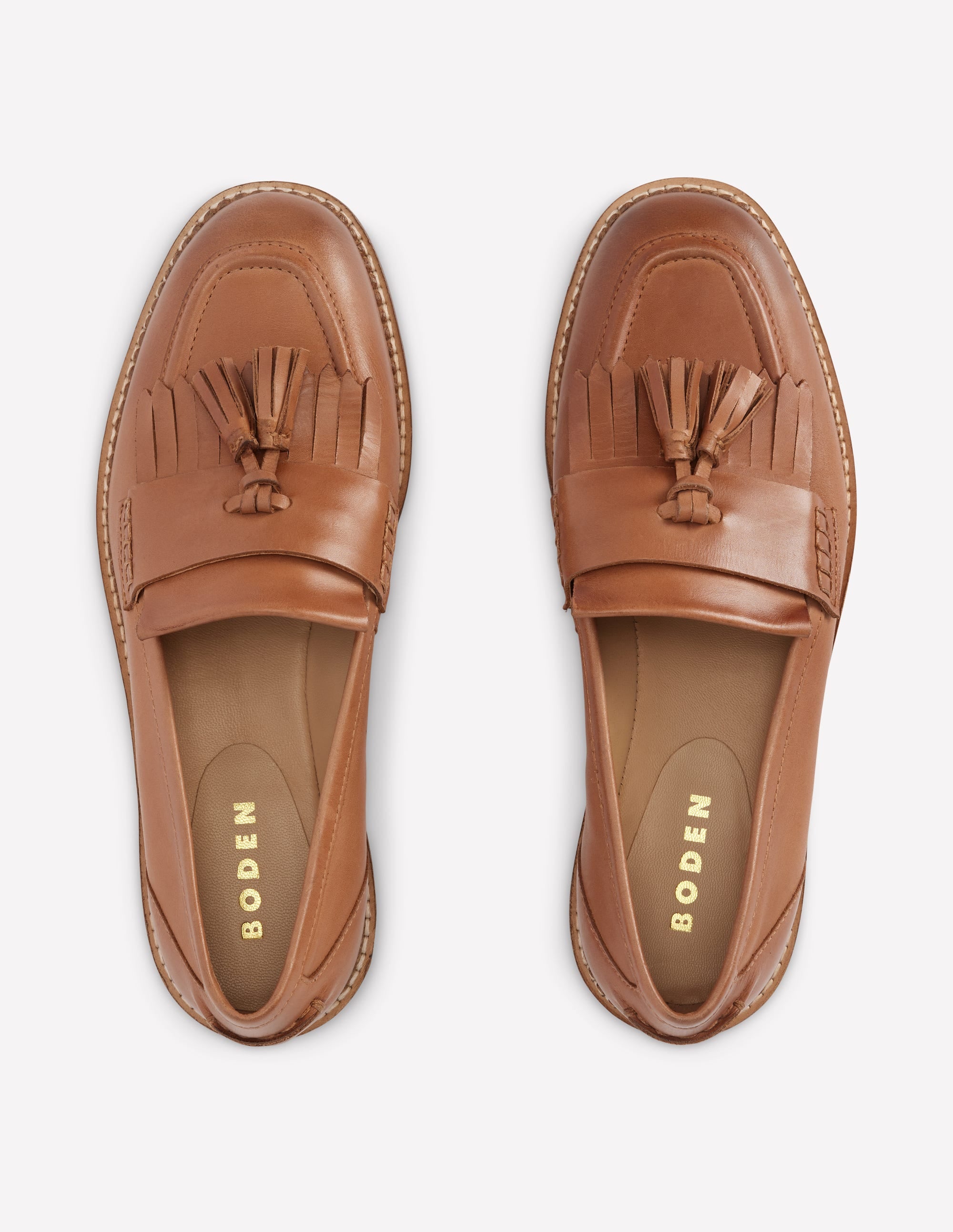Nya Flache Ghillie-Loafer-Hellbraun - Image 5