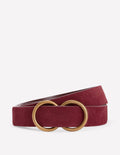 Gürtel mit Doppelring-Oxblood