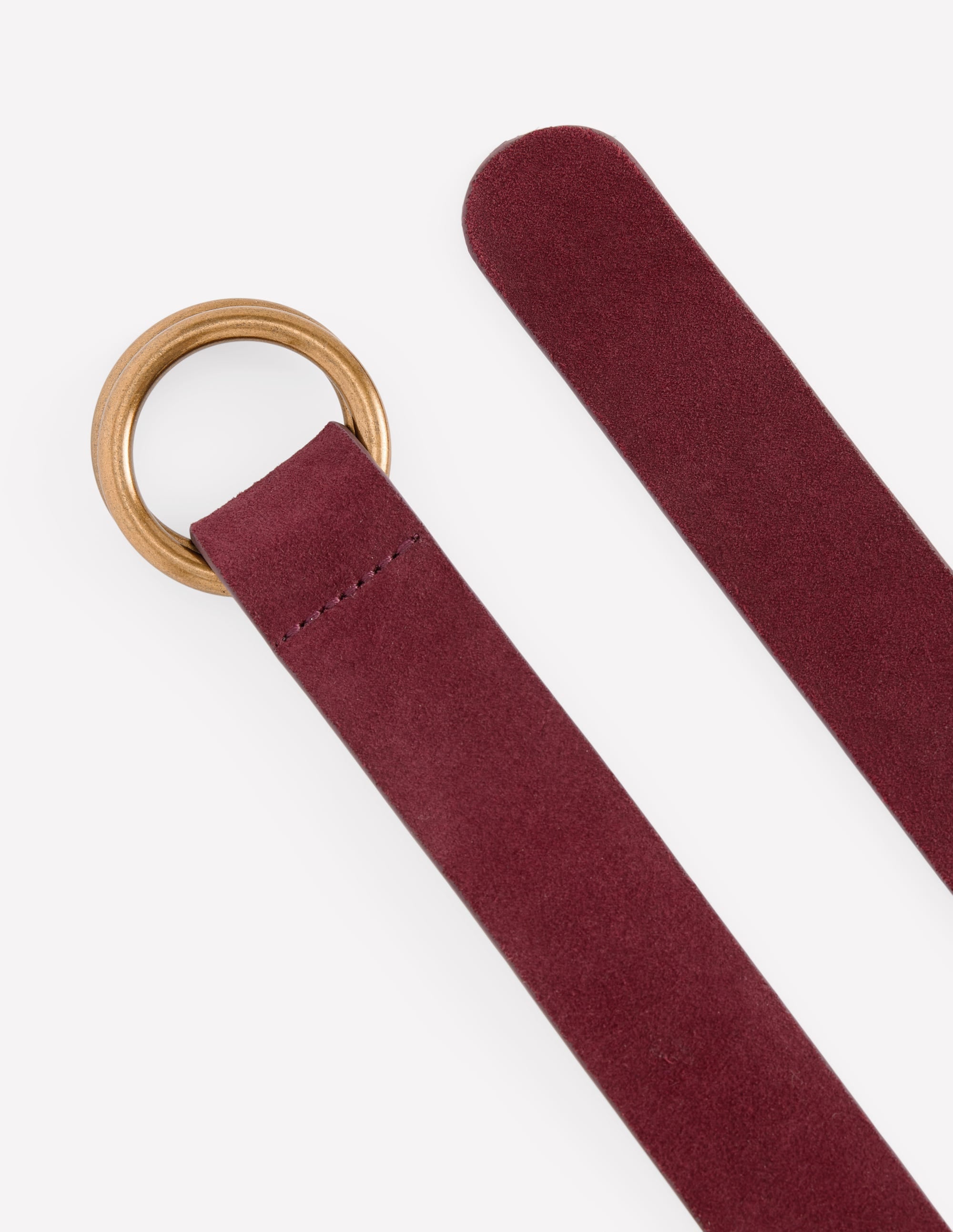 Gürtel mit Doppelring-Oxblood - Image 3