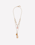 Collier ornementé à pendentifs gouttes-Multi