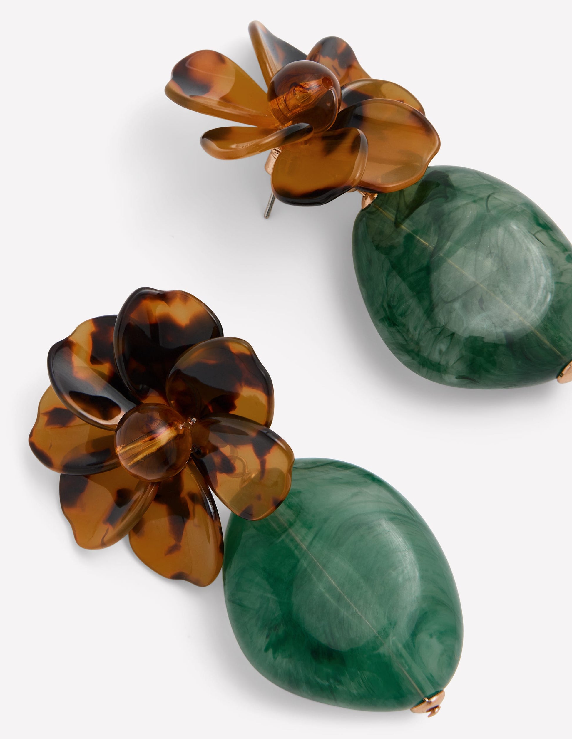 Blumenohrringe aus Kunstharz-Blume-3