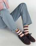 3 paires de chaussettes à rayures fluo-Rayures Fluo