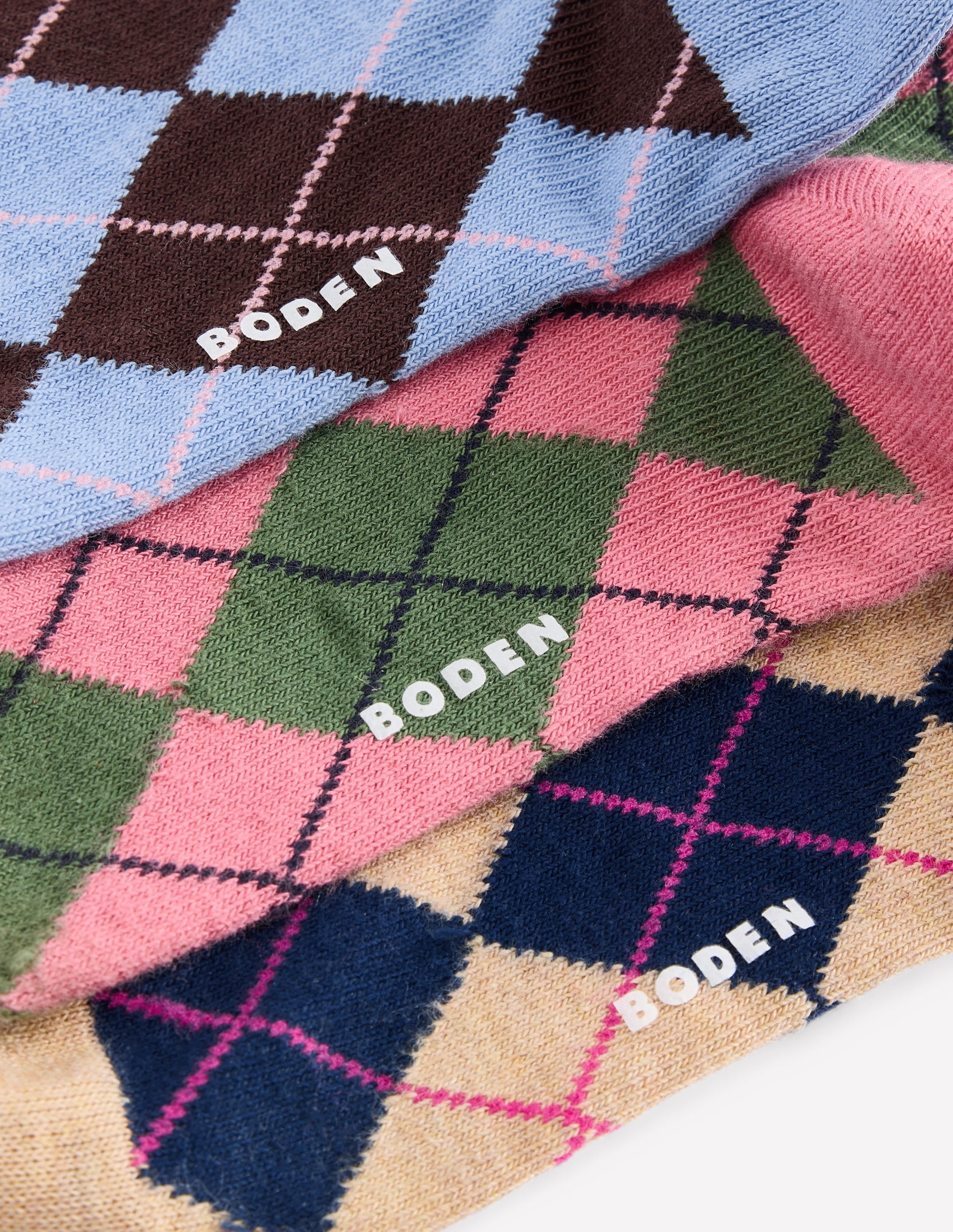 Socken mit Argyle-Muster im 3er-Pack-Argyle-Pack - Image 3