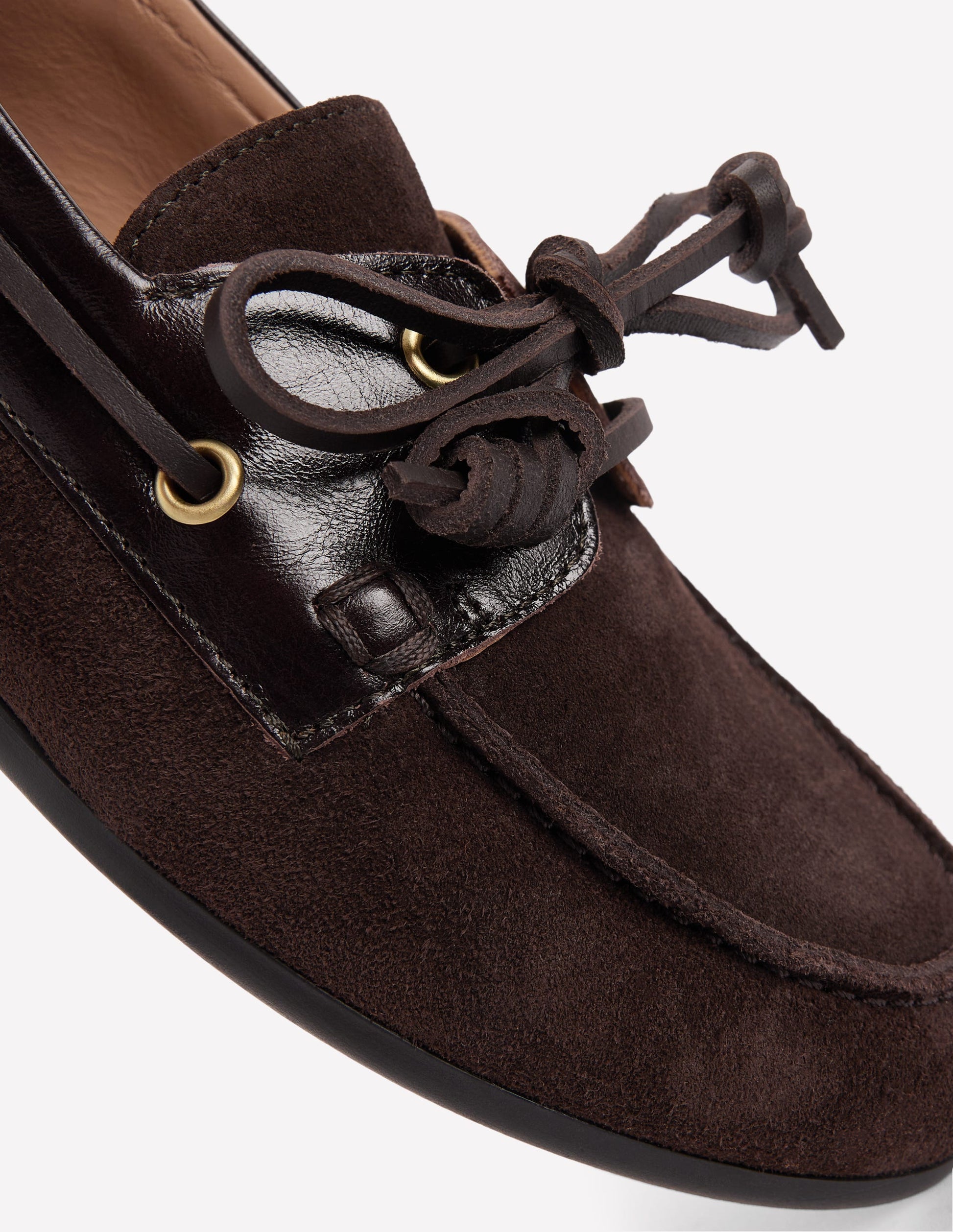 Bootsschuhe zum Schnüren-Bitterschokolade-4