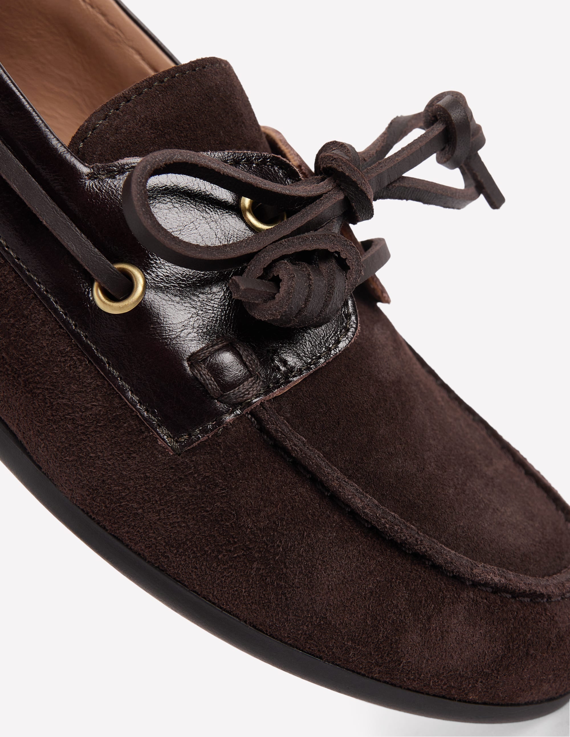 Bootsschuhe zum Schnüren-Bitterschokolade - Image 4