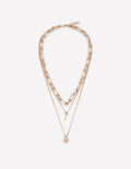 Love Lock Layer Necklace-Gold