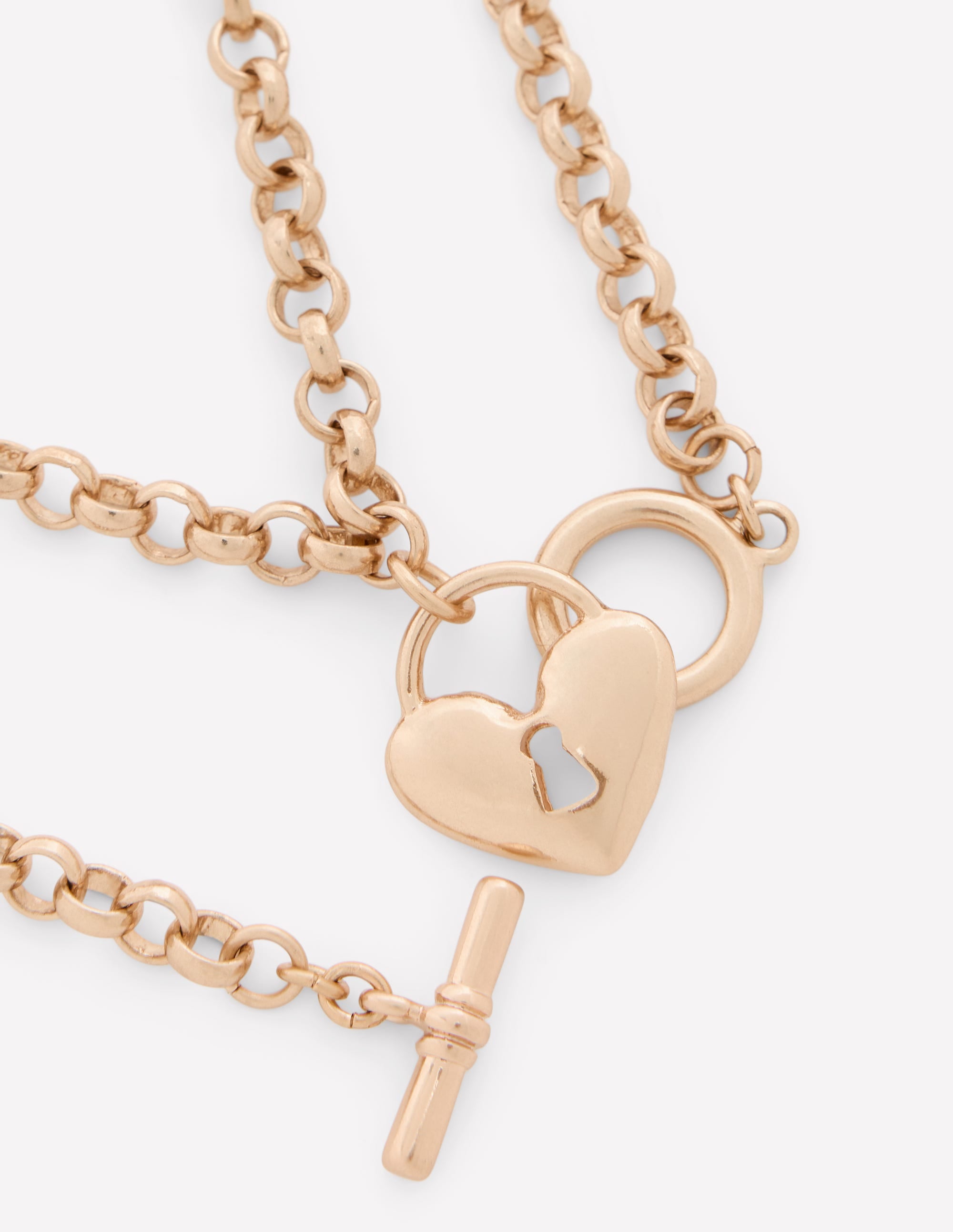 Collier cadenas d'amour-Doré - Image 4