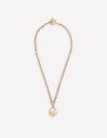 Halskette mit Liebesschloss-Gold