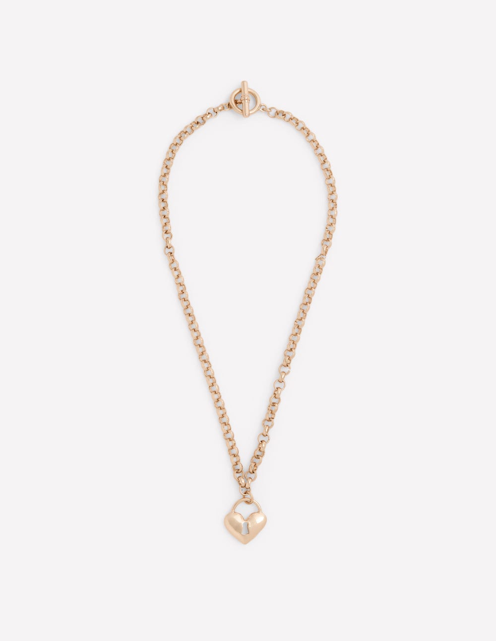 Collier cadenas d'amour-Doré-3