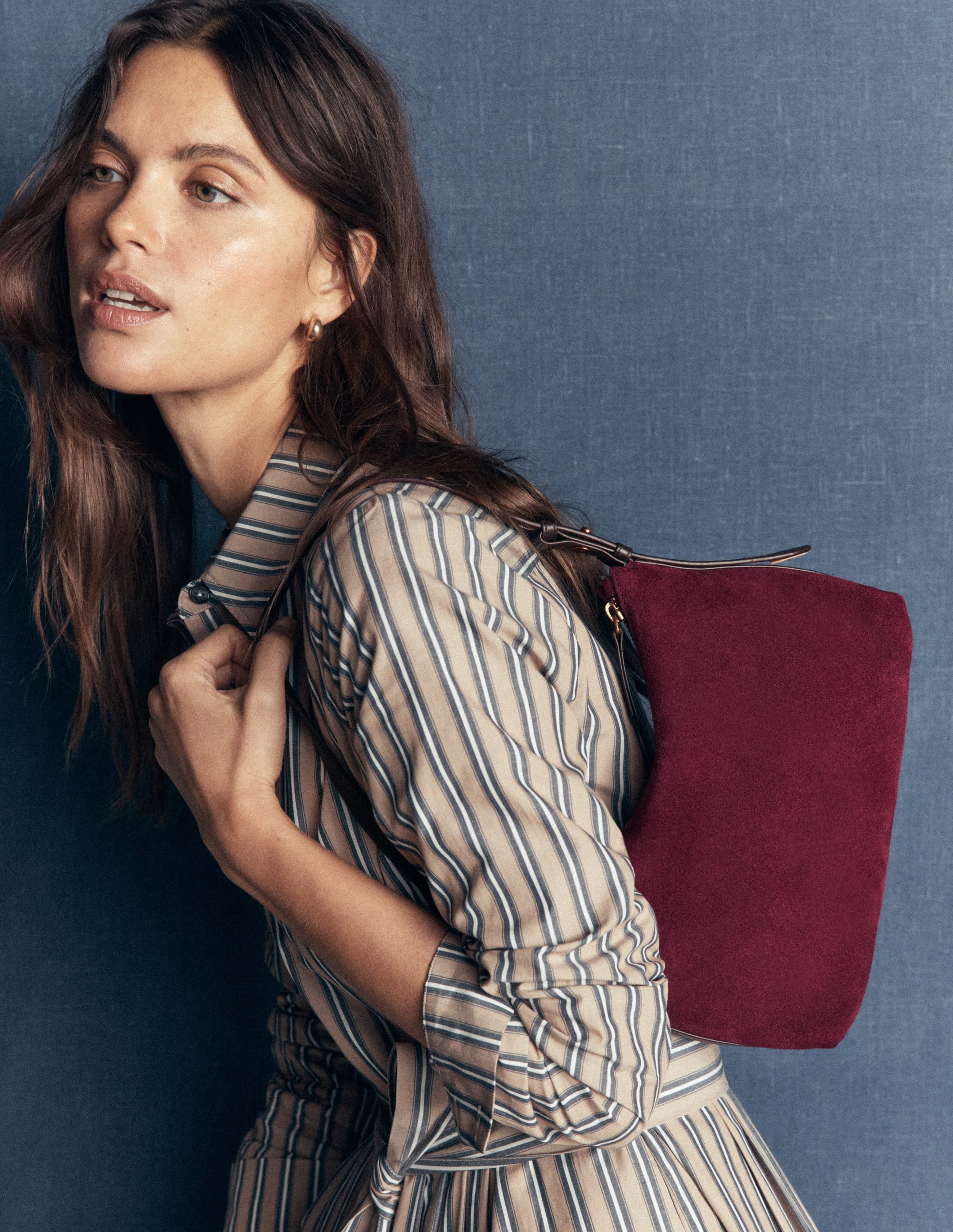 Petit sac souple Allegra-Bordeaux - Image 1