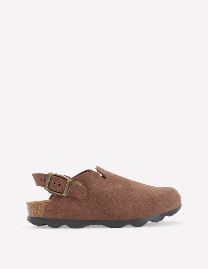 Clogs aus Wildleder-Raue Umbra