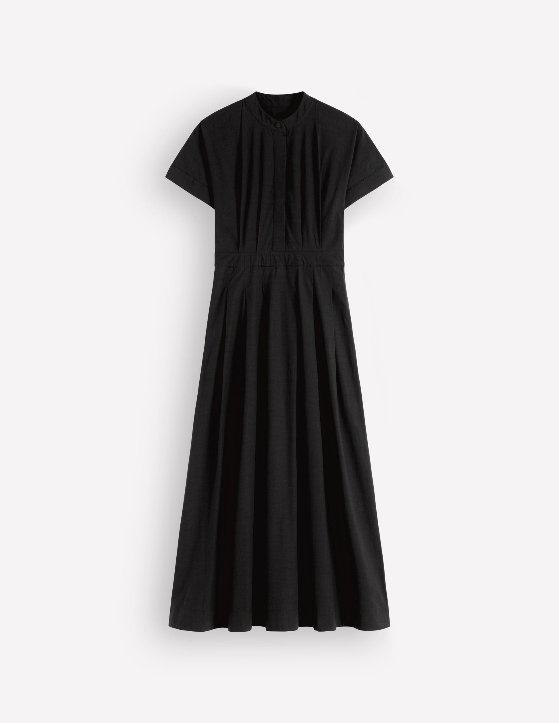 Midikleid aus einem Schnittteil-Schwarz-5