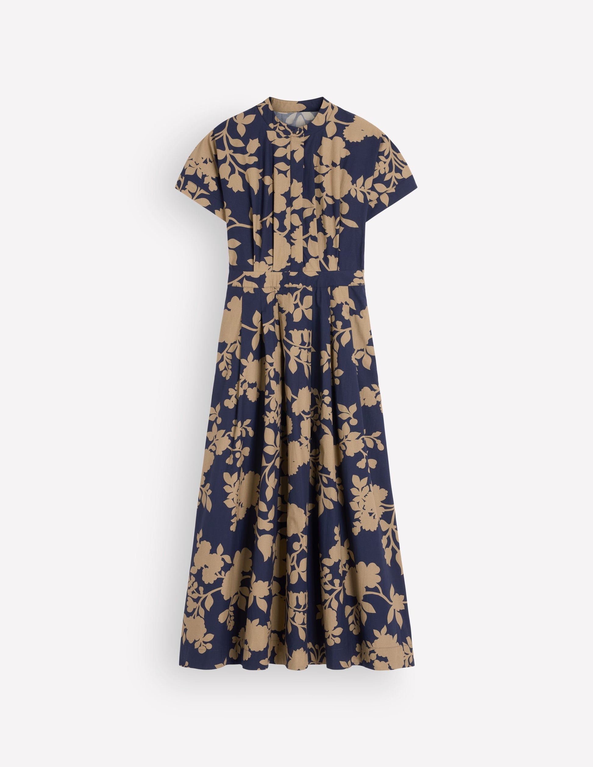 Midikleid aus einem Schnittteil-Französisches Marineblau, Bouquet-Brise-7