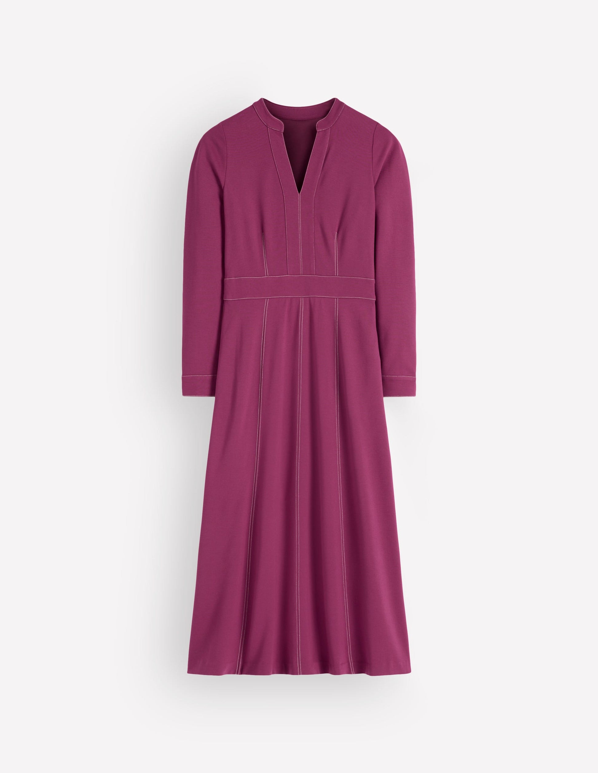 Alex Ponte-Midikleid in Kontrastfarben-Himbeer-Coulis-7