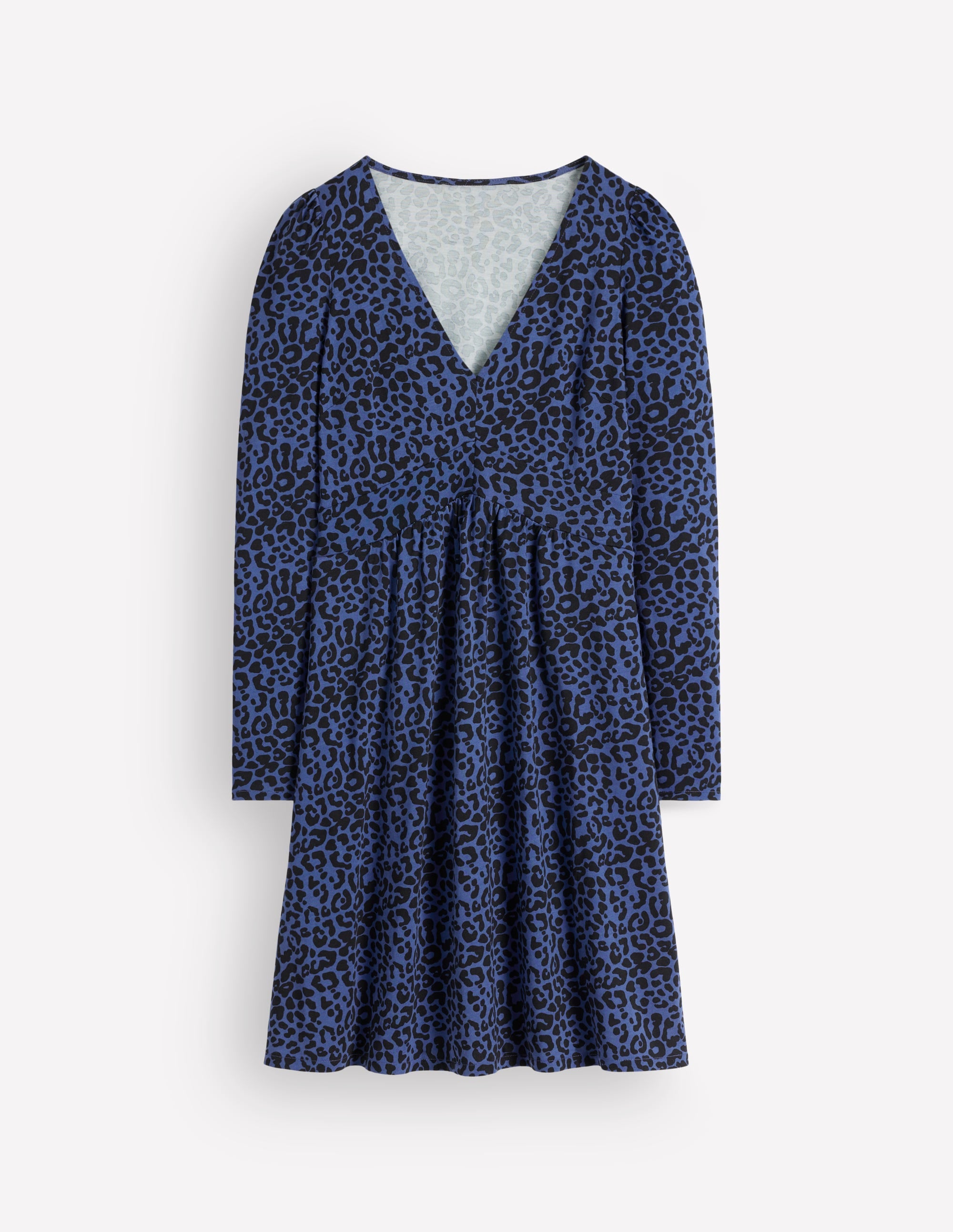 Briony Kurzes Jerseykleid-Sternzeichen-Violett, Leopardenmuster - Image 5