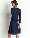 Briony Kurzes Jerseykleid-Marineblau