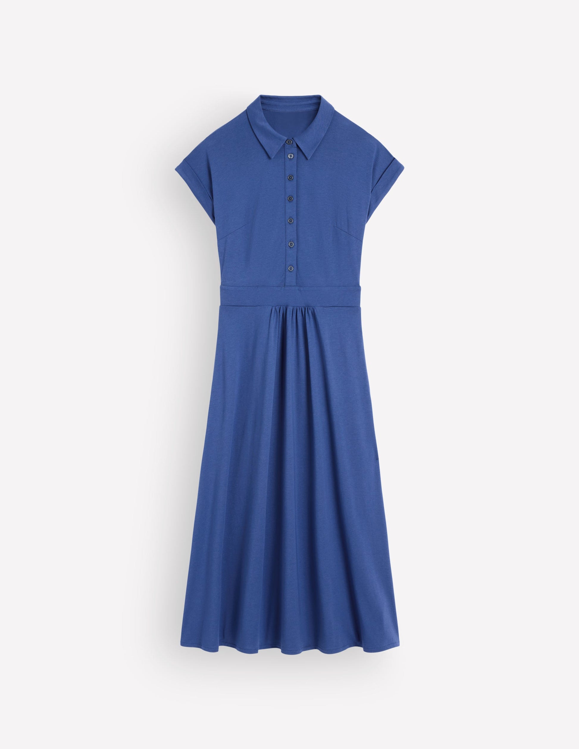 Fae Jersey-Hemdblusenkleid-Denim-Blau-7