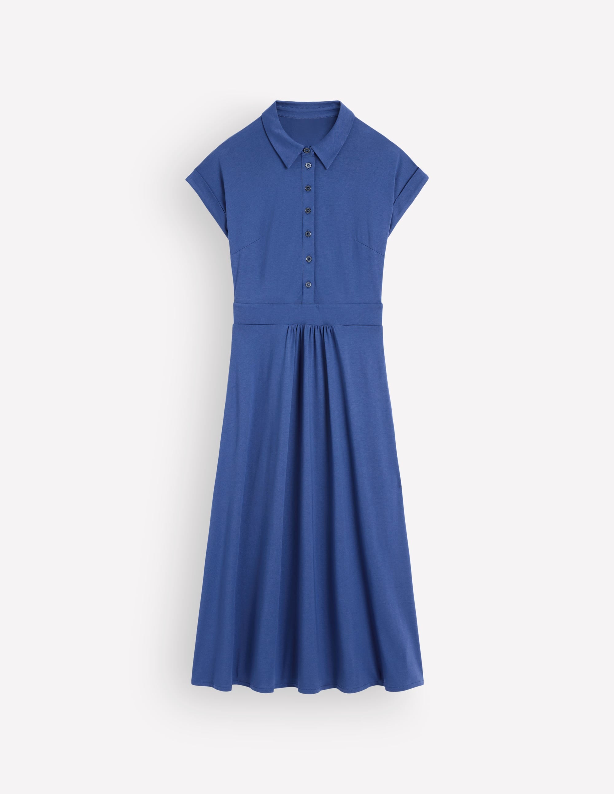 Fae Jersey-Hemdblusenkleid-Denim-Blau - Image 7