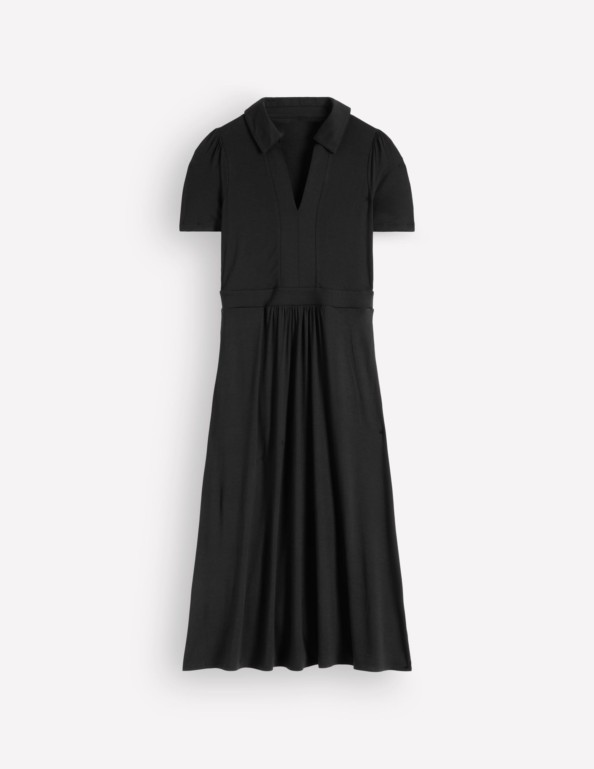 Heidi Midi-Teekleid aus Jersey-Schwarz - Image 5