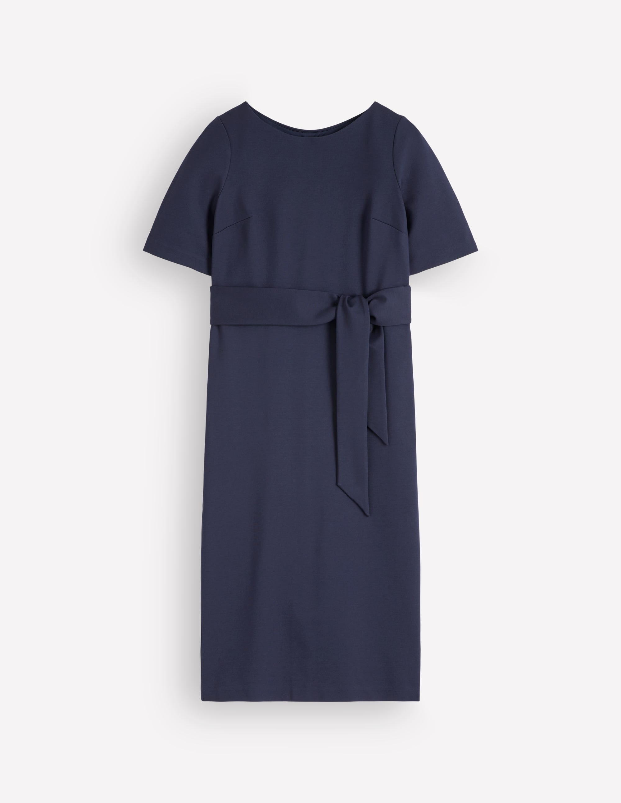 Ponte-Midikleid mit Gürtel-Marineblau - Image 6