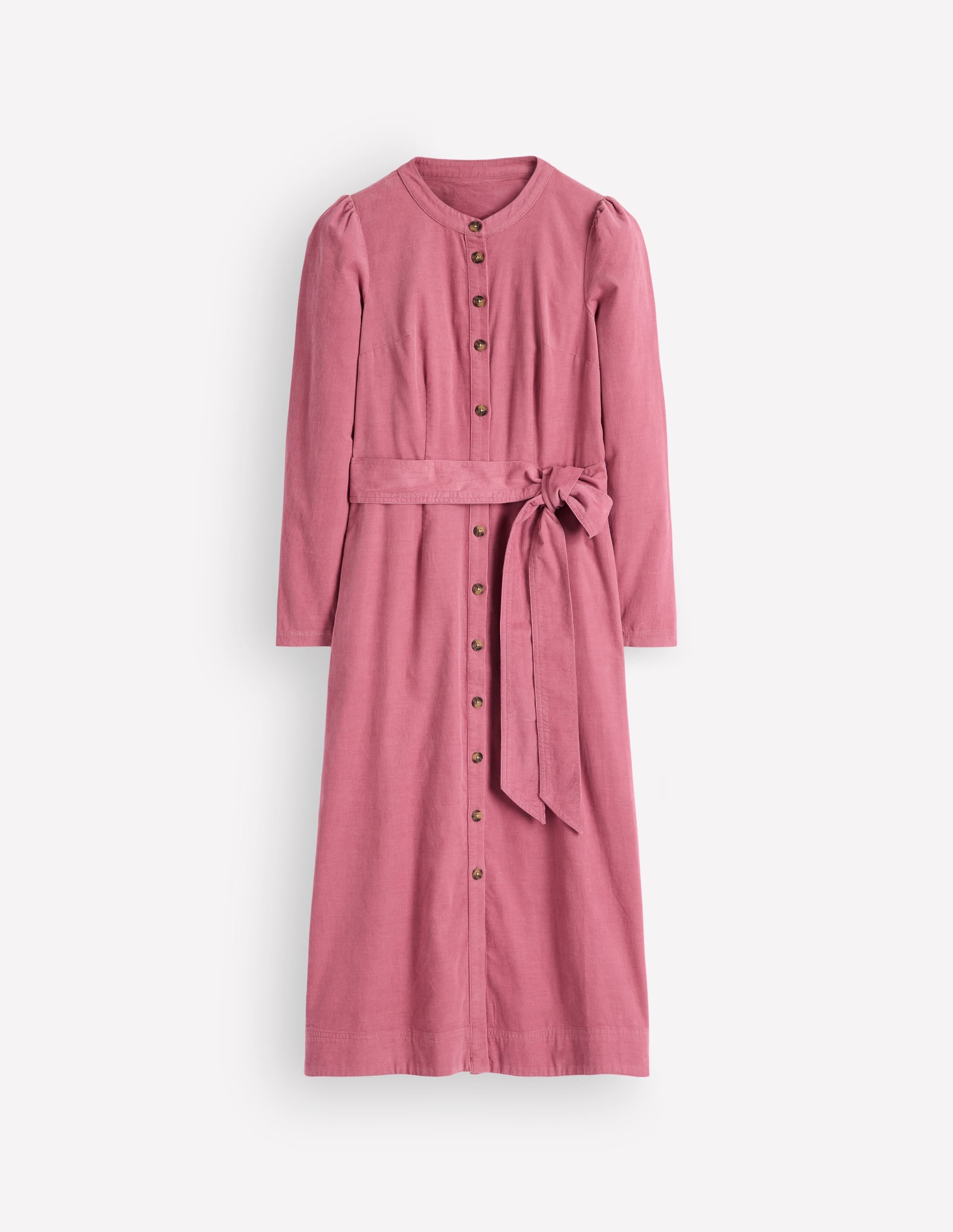 Louise Midi-Hemdblusenkleid aus Cord-Rosa Heide - Image 7