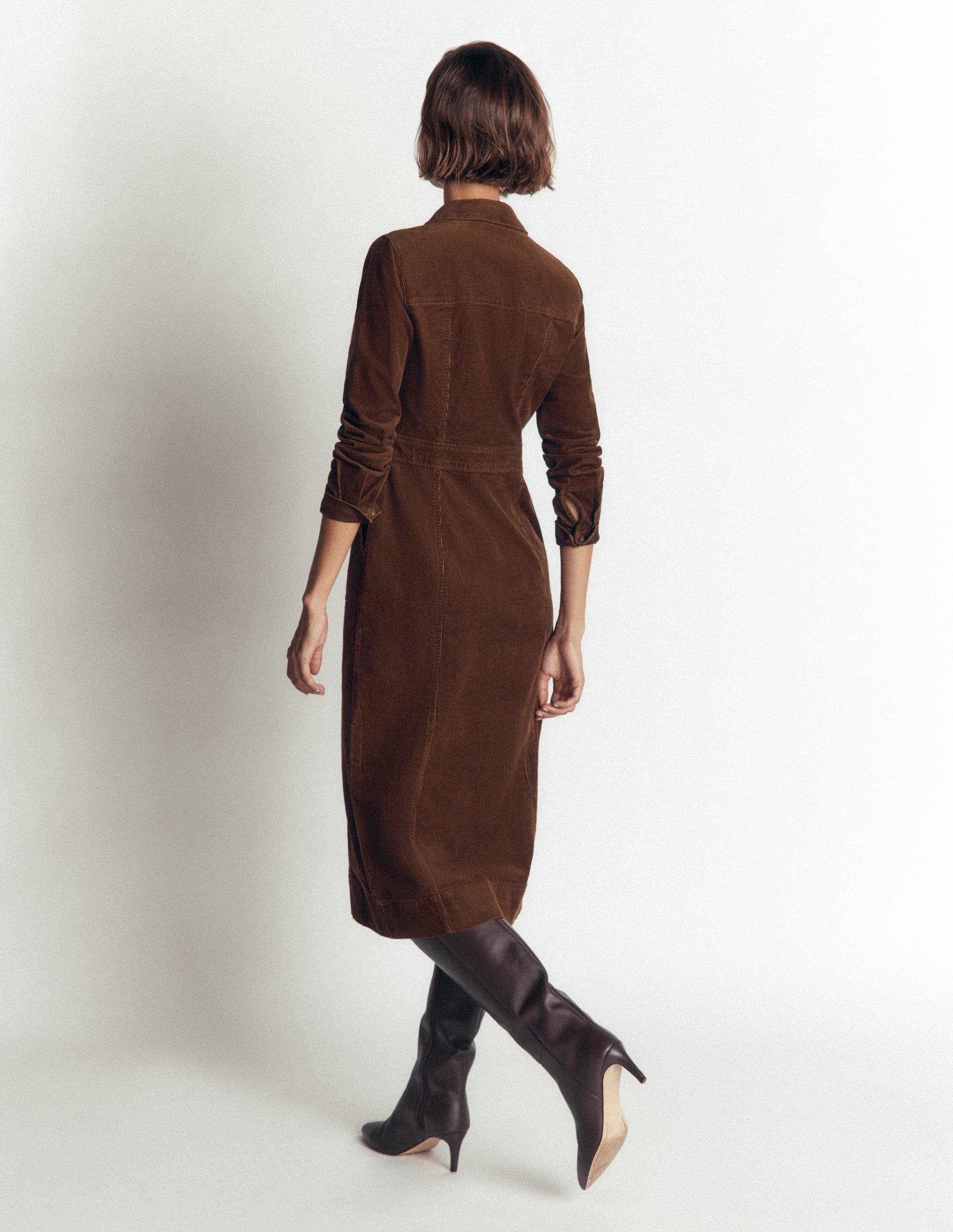 Fleur Cord-Midikleid-Raue Umbra - Image 3