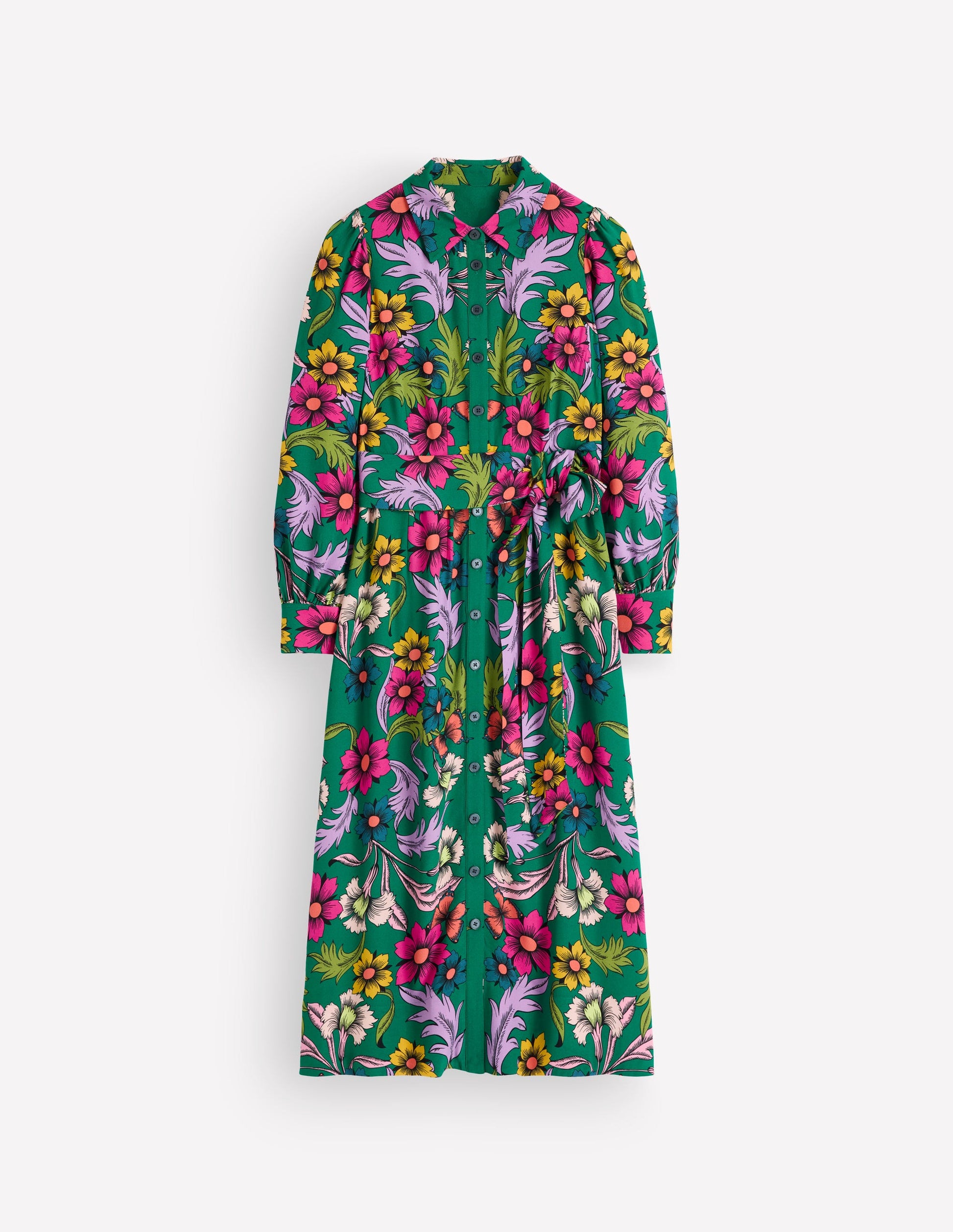 Maeve Hemdblusenkleid für besondere Anlässe-Schmucksteingrün, Schmetterlingsstrauß-10