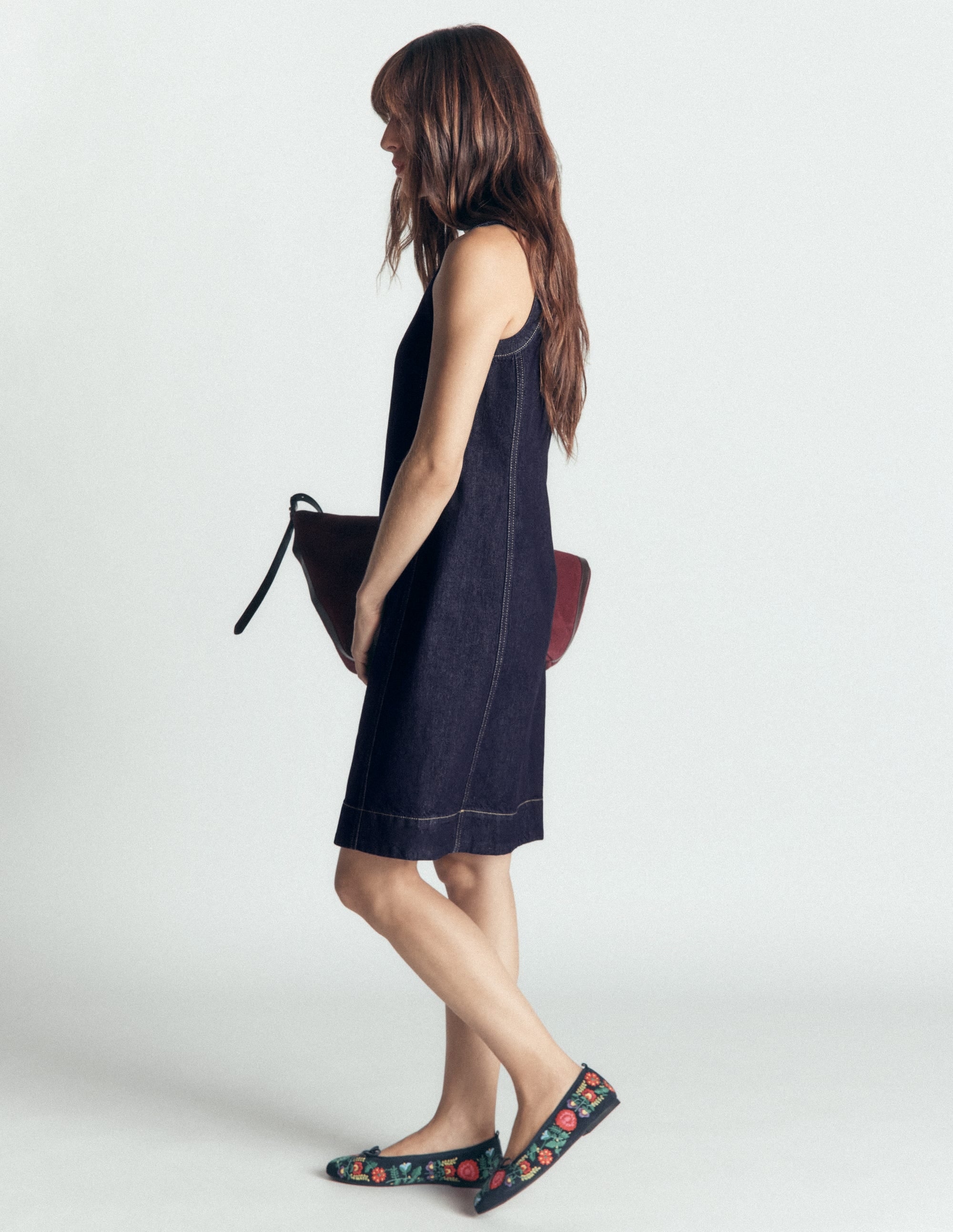 Lou Denim-Etuikleid-Indigoblau, Denim - Image 5