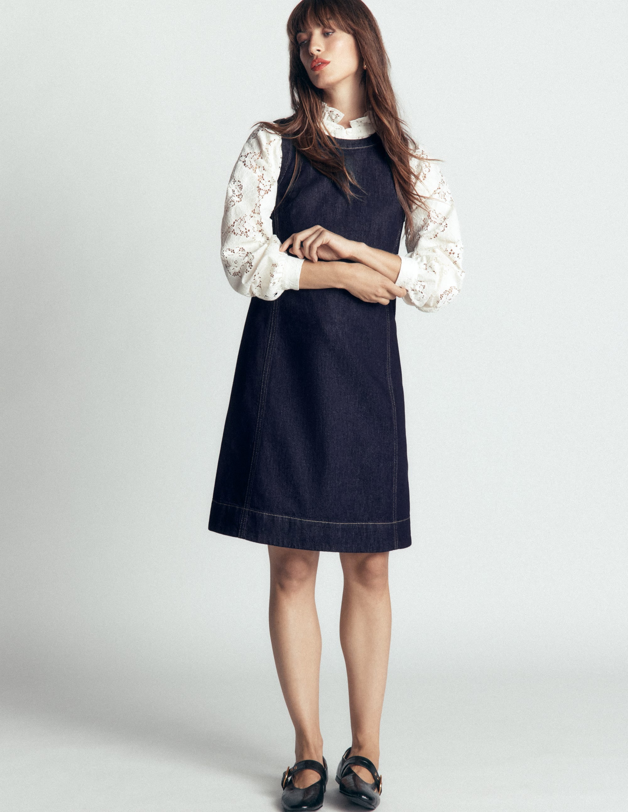 Lou Denim-Etuikleid-Indigoblau, Denim - Image 6