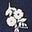 Robe midi Mya froncée en jersey-Ciboulette, motif Botanical Medley