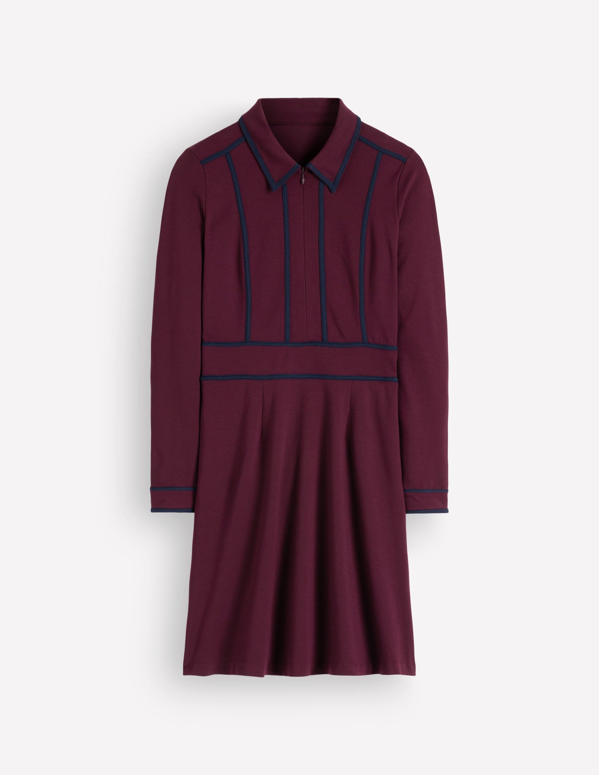 Ula Kurzes Ponte-Kleid-Dunkle Kirsche, Marineblau-5