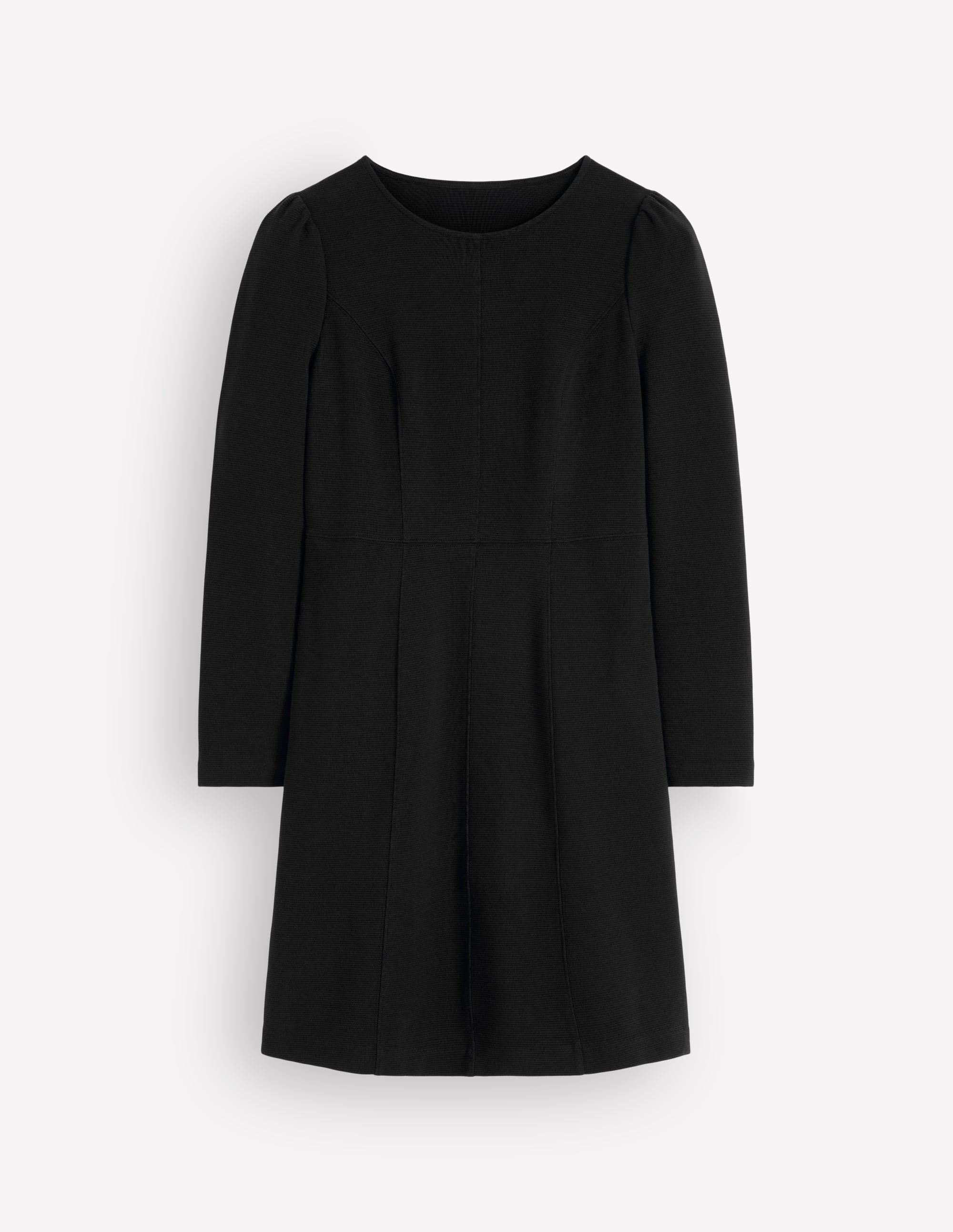 Marla Ottoman-Kleid mit Ziernähten-Schwarz - Image 5