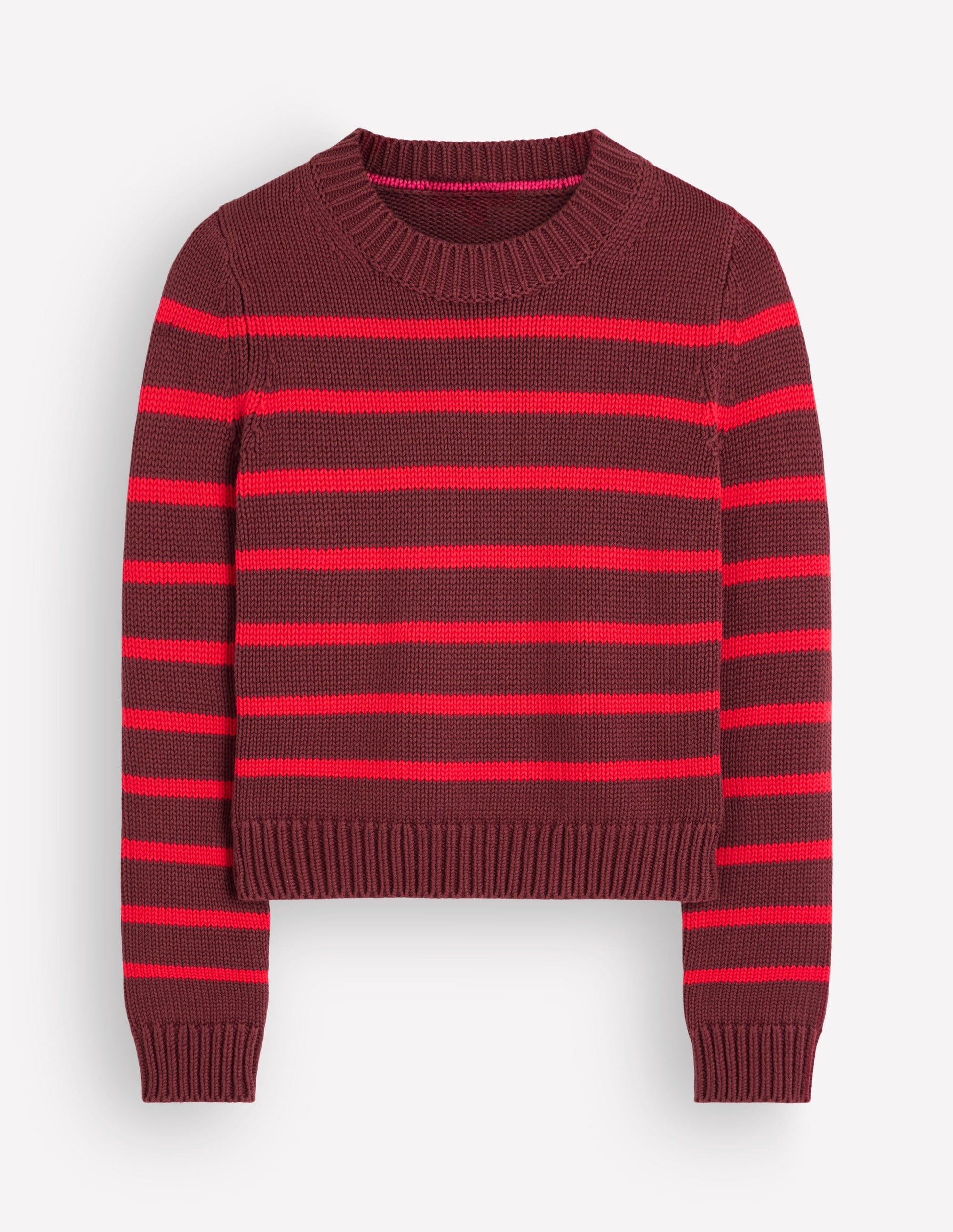 Pull Lucy en coton épais-Porto, rouge alerte-7