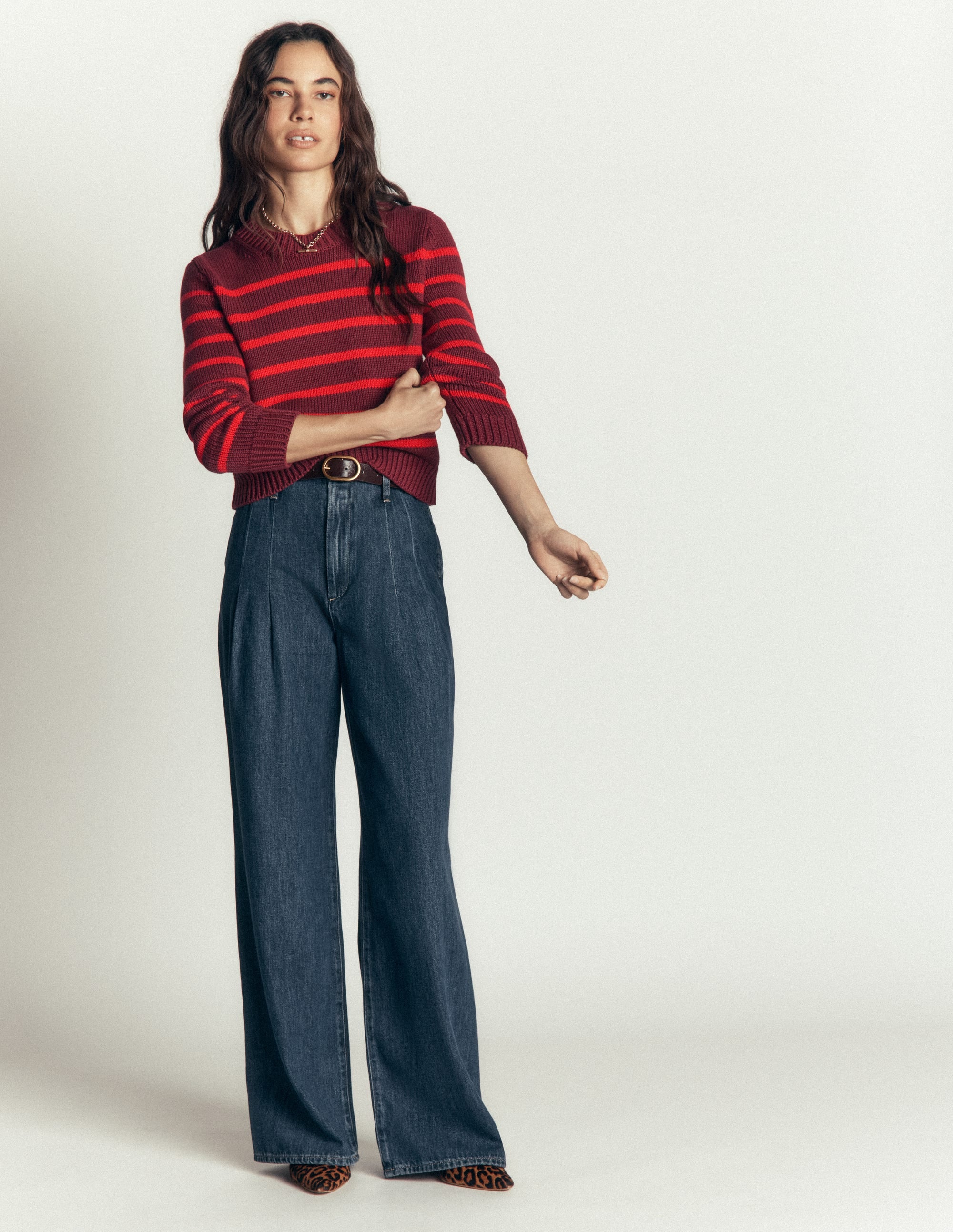 Pull Lucy en coton épais-Porto, rouge alerte - Image 4