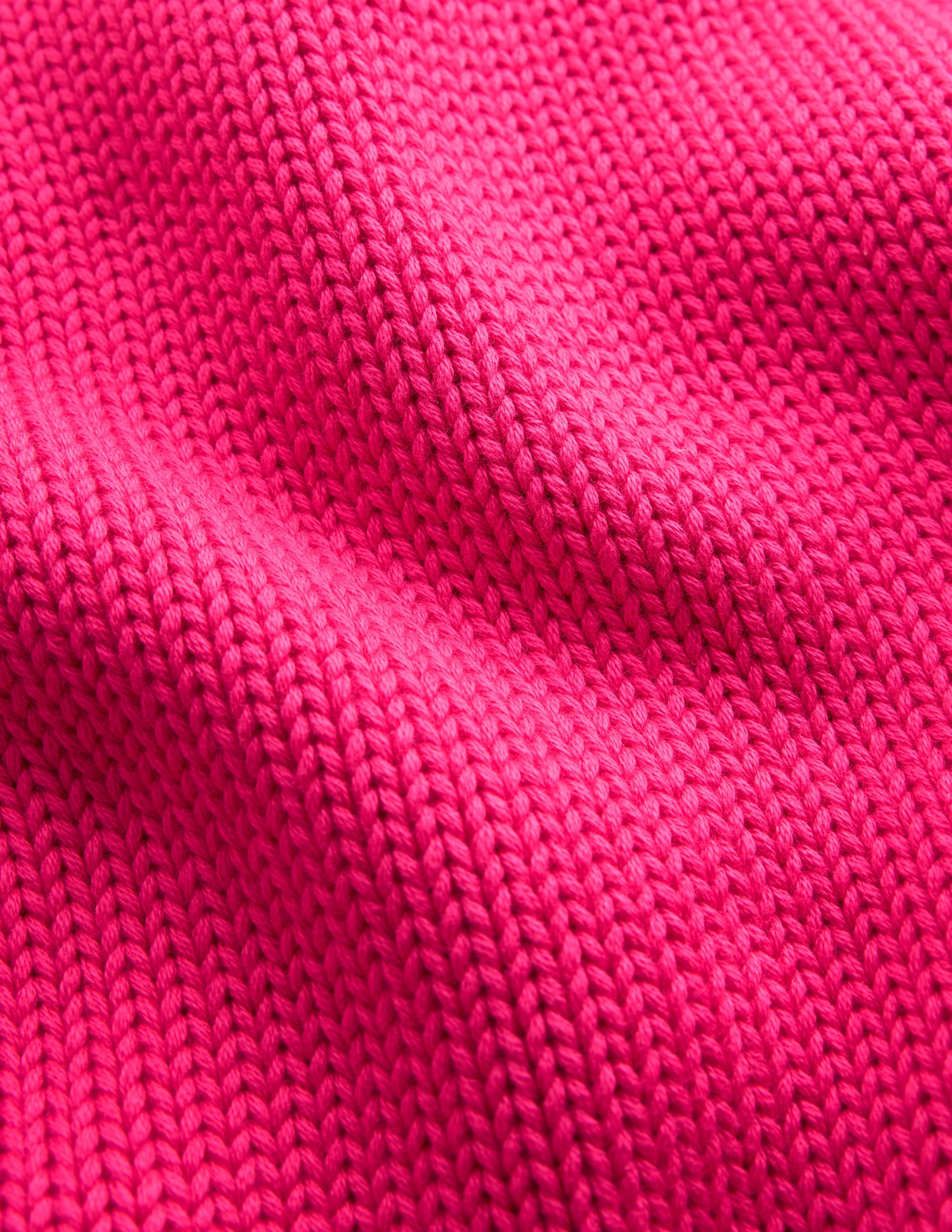Lucy Grob gestrickter Baumwollpullover-Rosa Pfau - Image 6