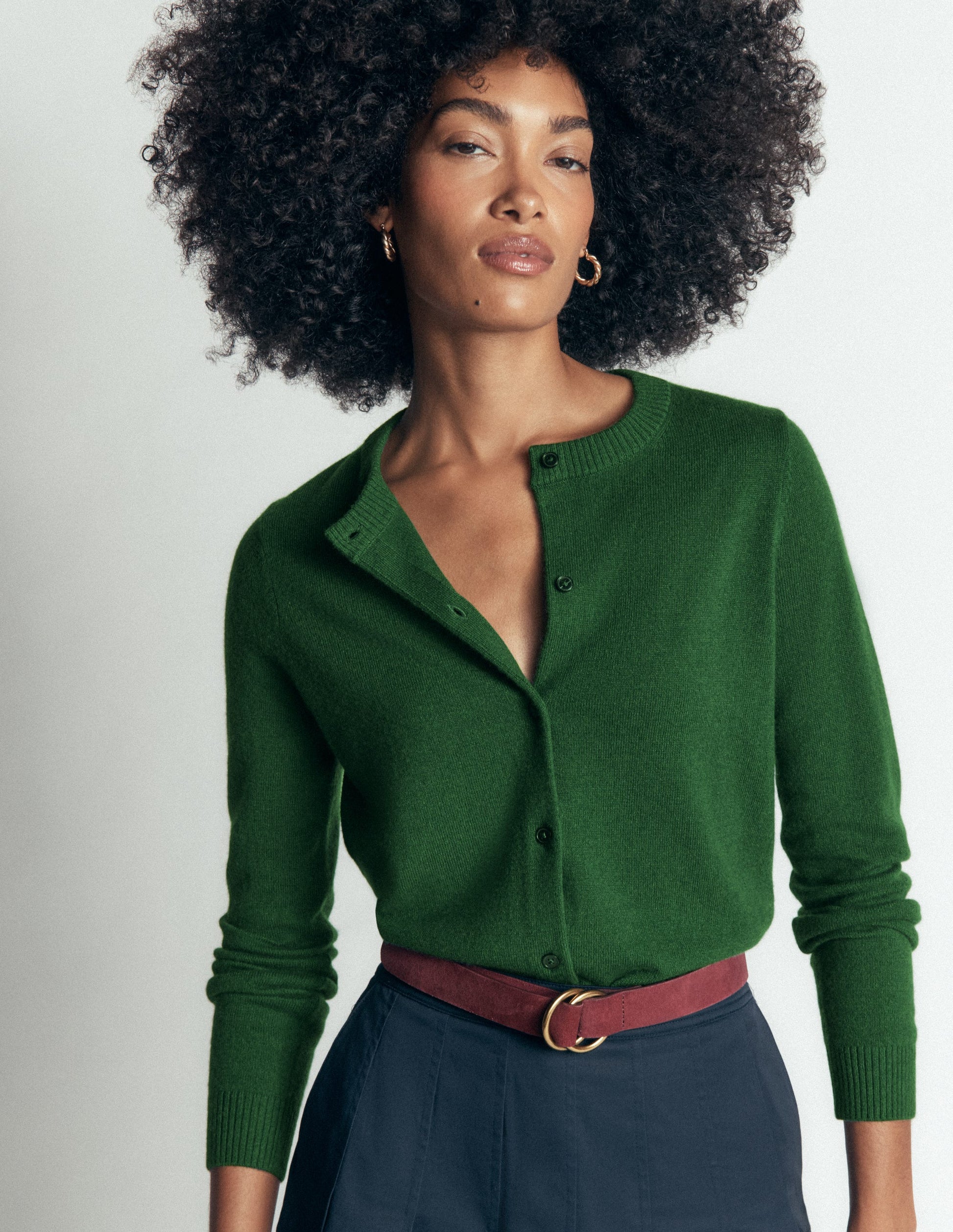 Cardigan Elsie en cachemire-Vert frais-2