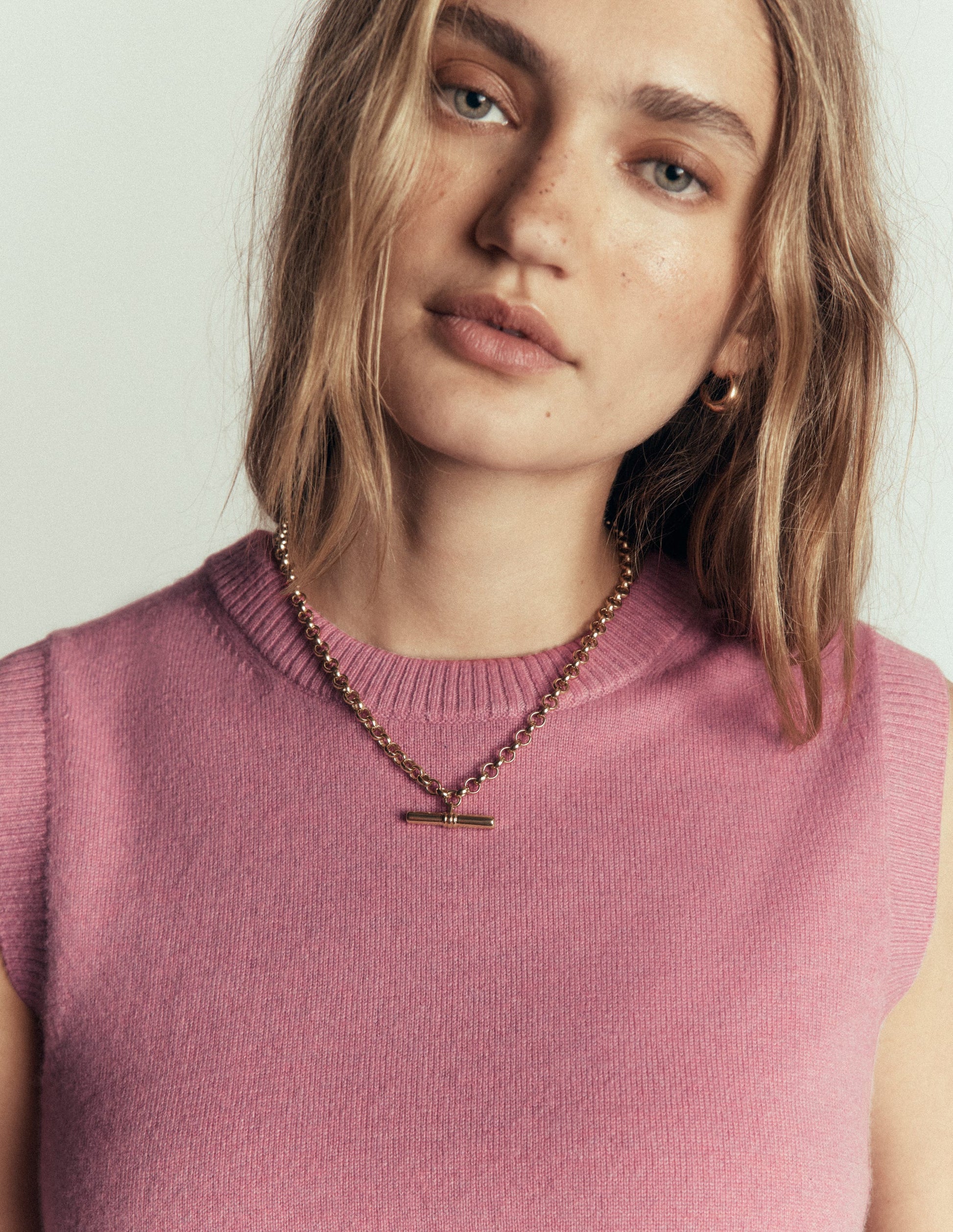 Elsie Kaschmir-Pullunder-Rosa Heide-2