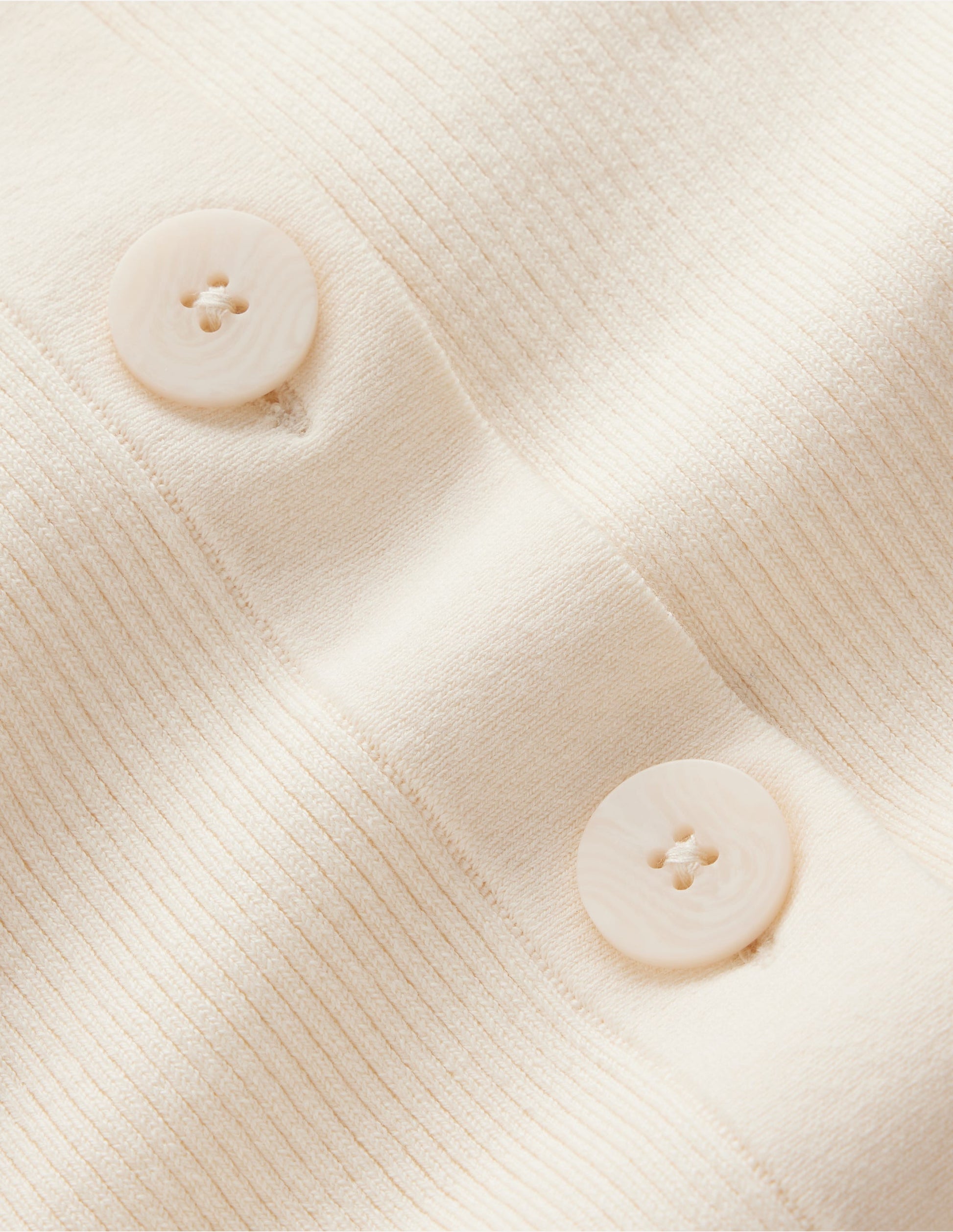 Rhianne Baumwollstrickjacke aus Rippstrick-Naturweiß-7