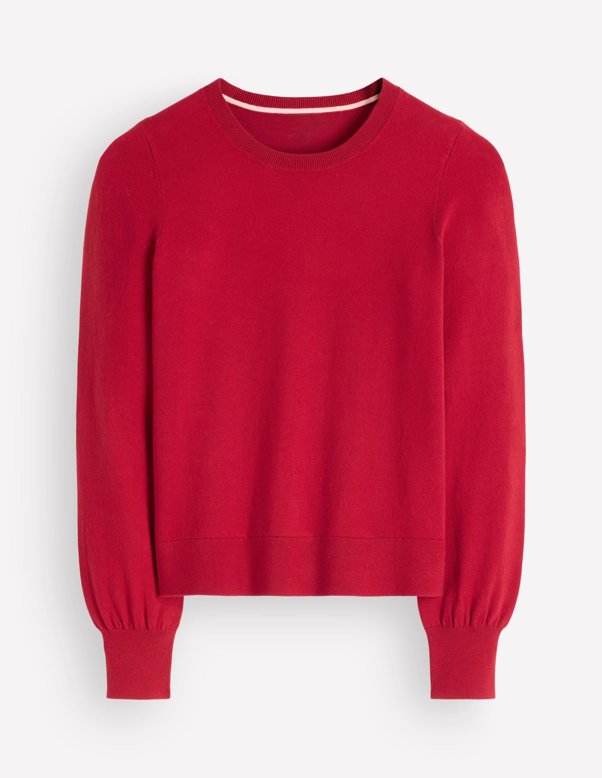 Camilla Baumwollpullover mit Rundhalsausschnitt-Purpurrot - Image 4