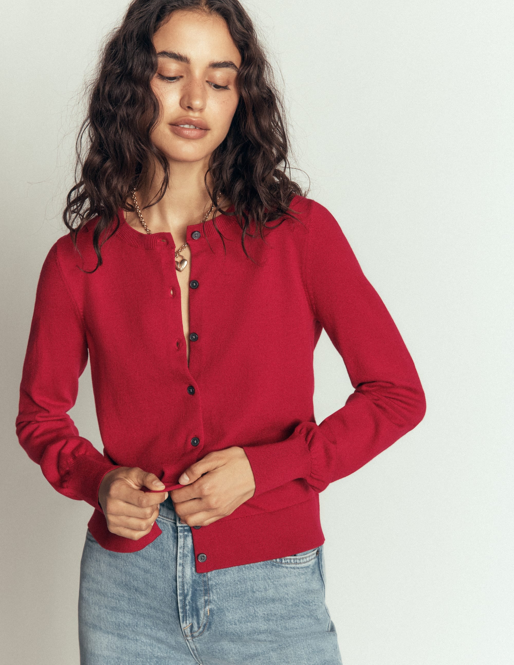 Cardigan Camilla en coton-Pourpre - Image 5