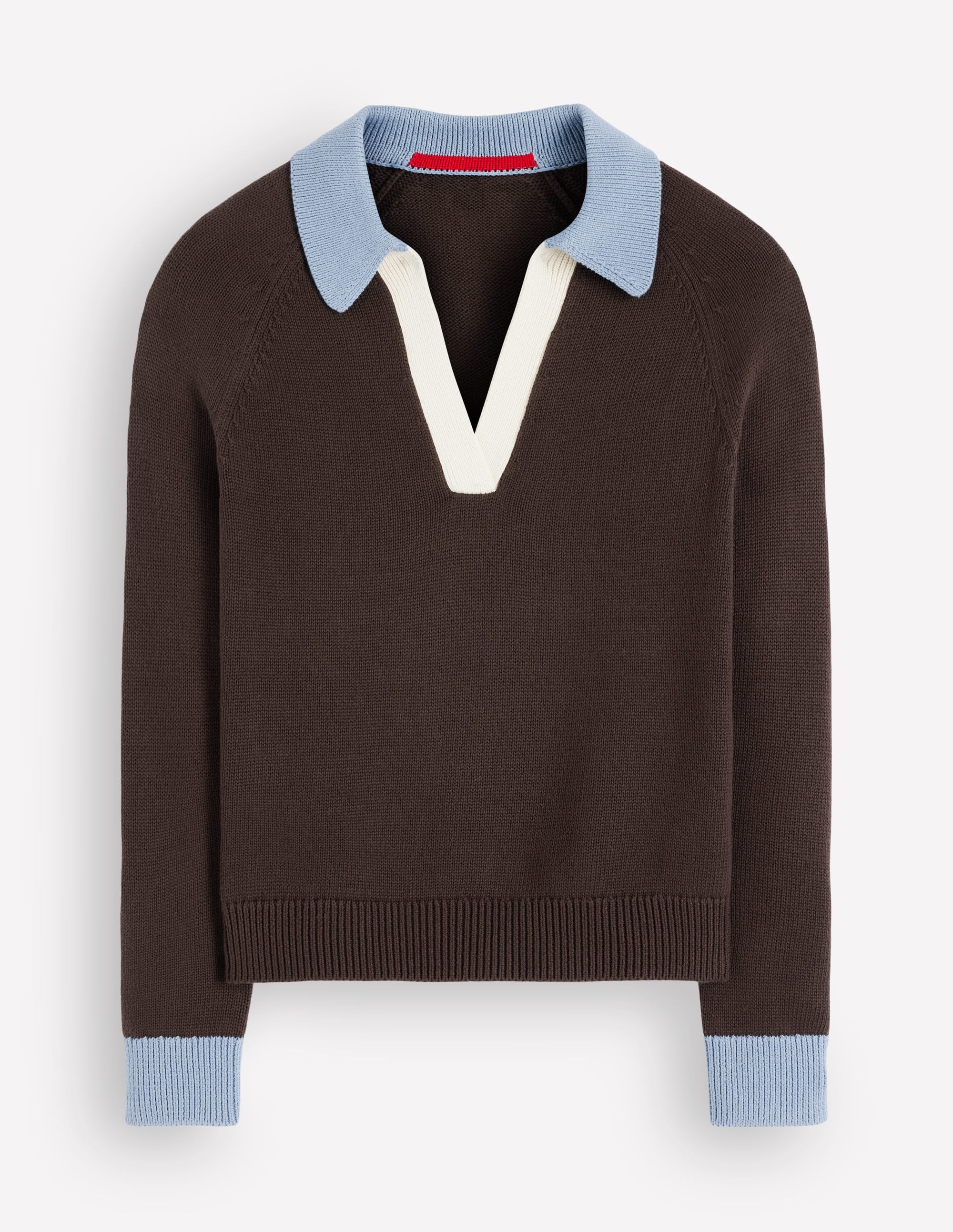 Lucy Henley-Pullover aus Baumwolle-Bitterschokolade - Image 6