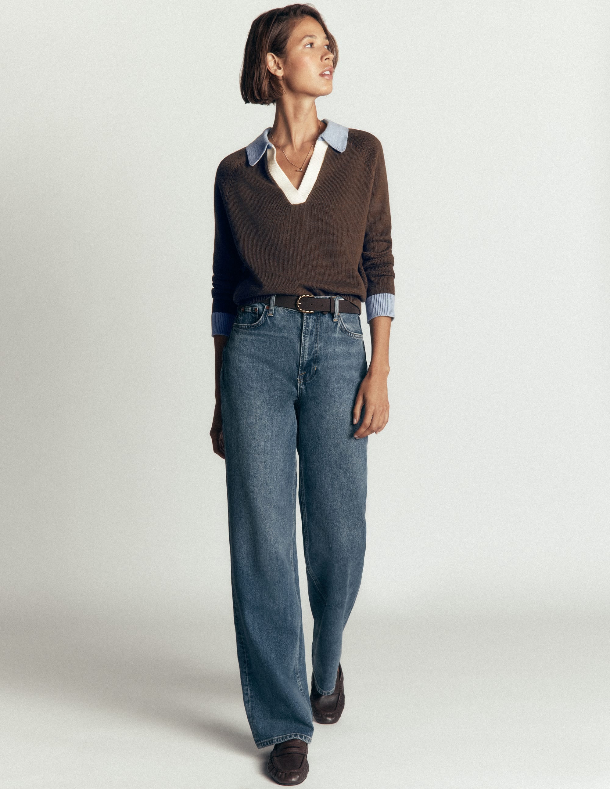 Lucy Henley-Pullover aus Baumwolle-Bitterschokolade - Image 4
