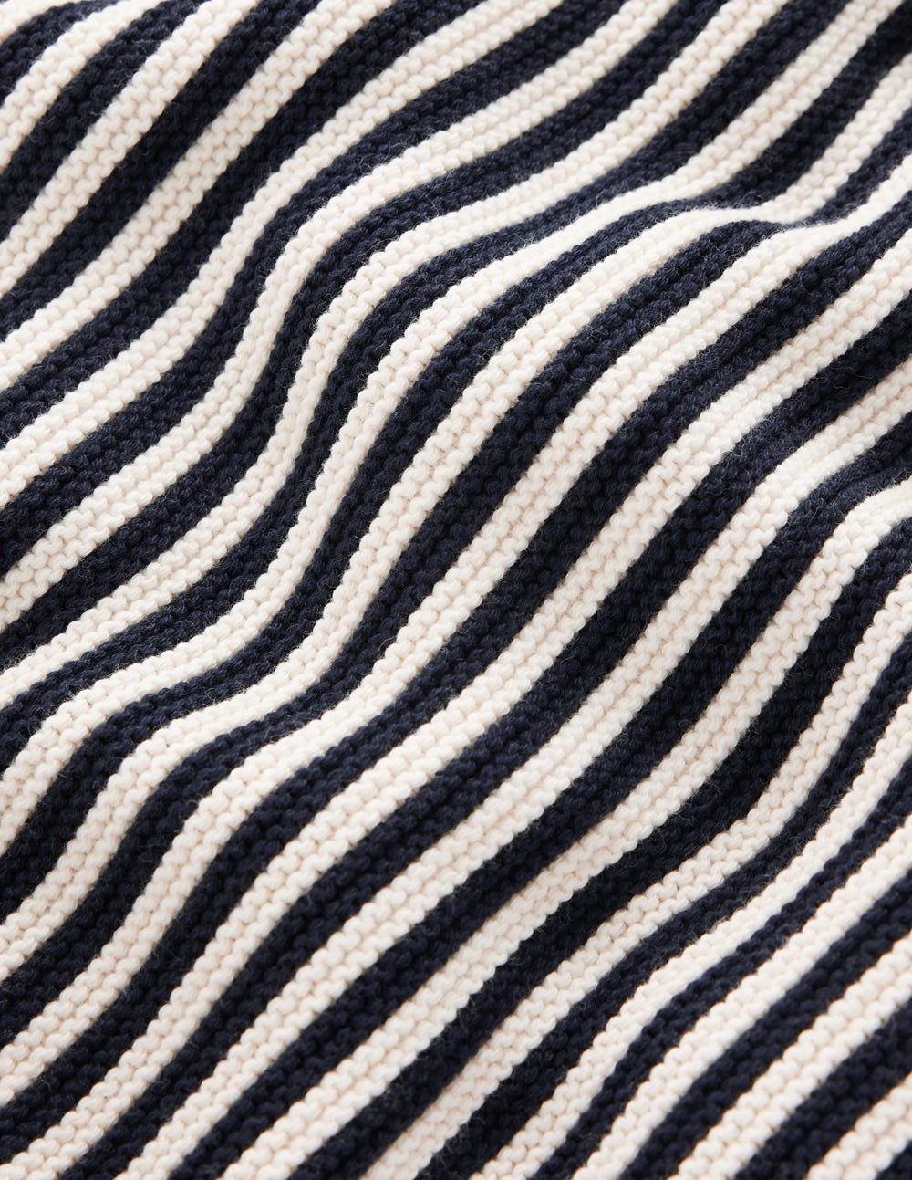 Pull en maille originale-Bleu marine, ivoire - Image 8