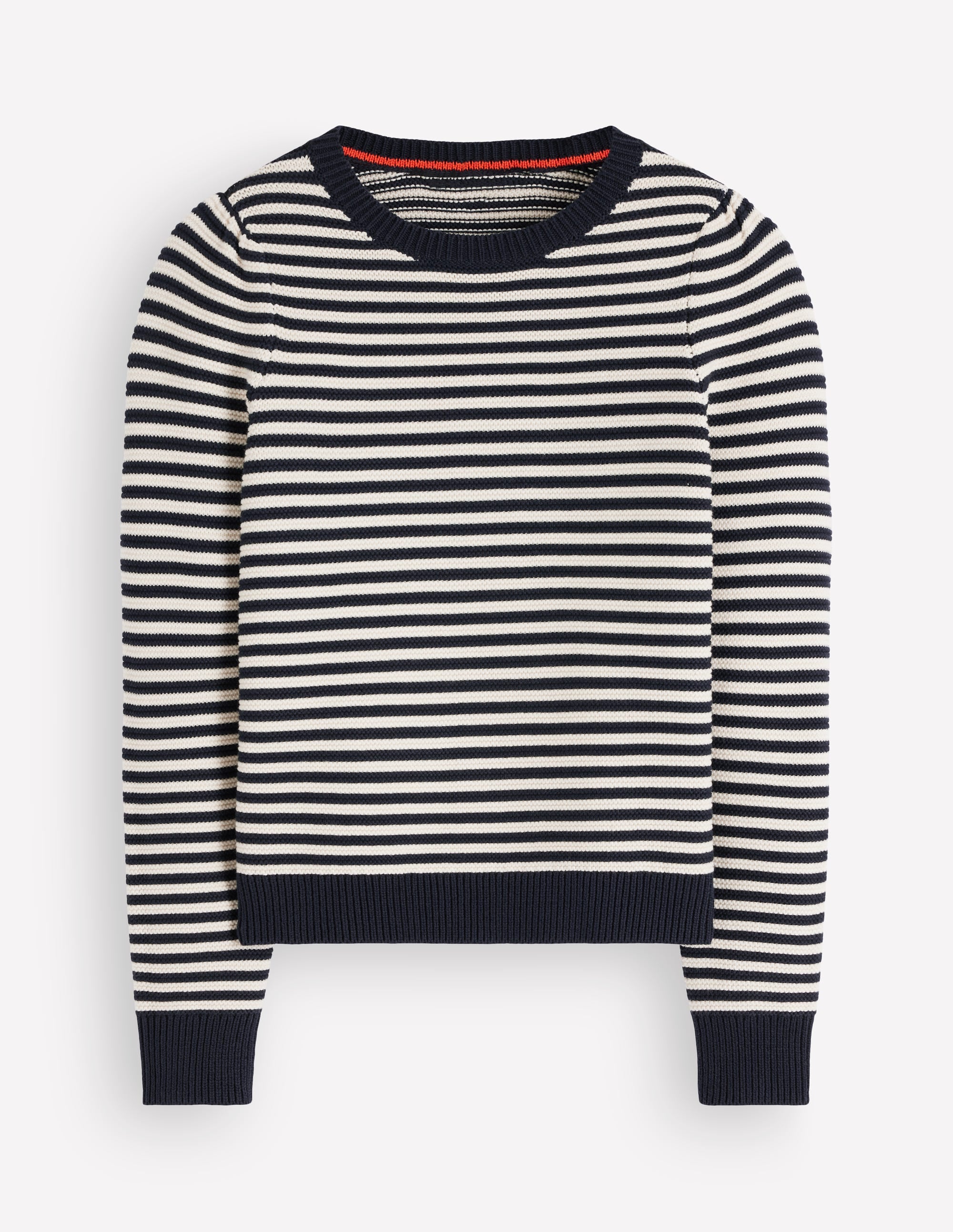 Pull en maille originale-Bleu marine, ivoire - Image 7